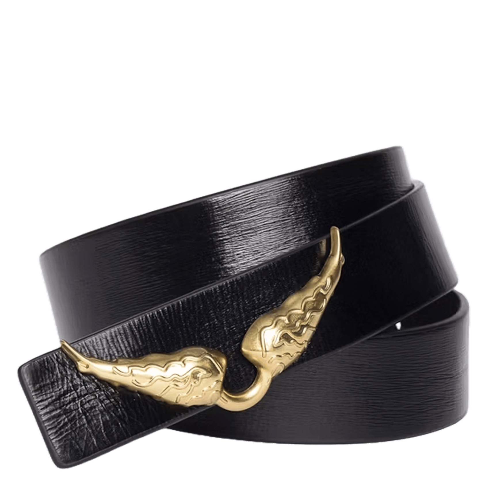 Ceinture réversible en cuir rock | Noir ZADIG&VOLTAIRE Femme