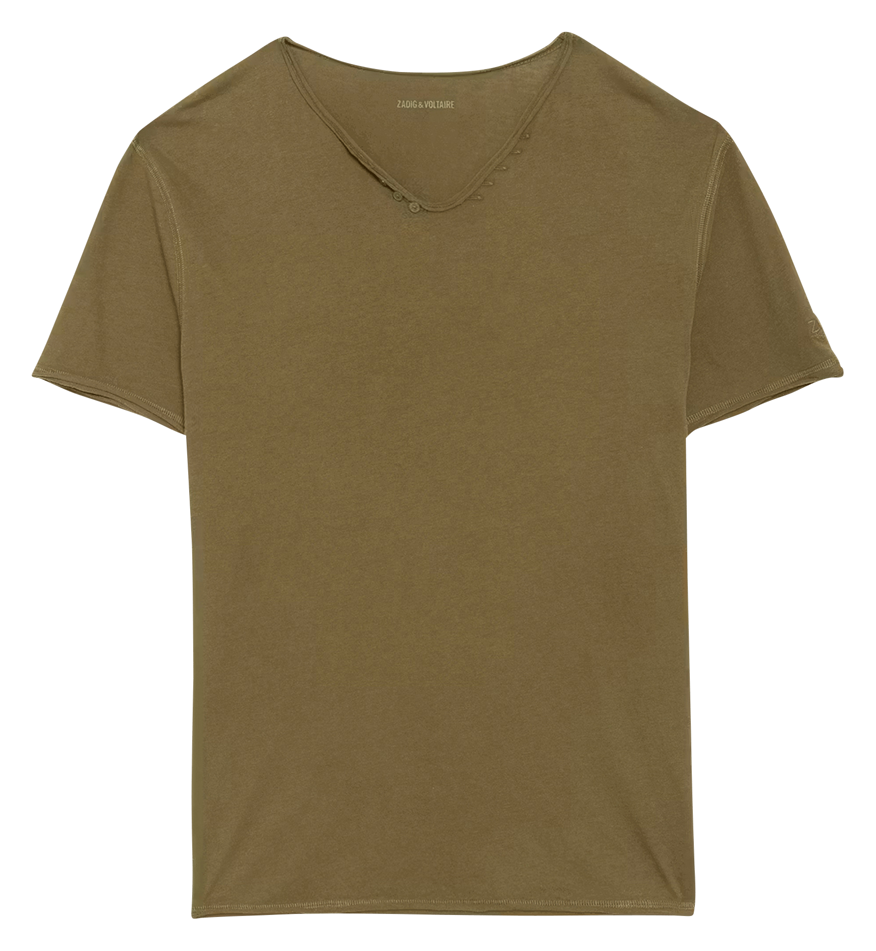 Tee-shirt droit en coton monastir ZADIG&VOLTAIRE Vert