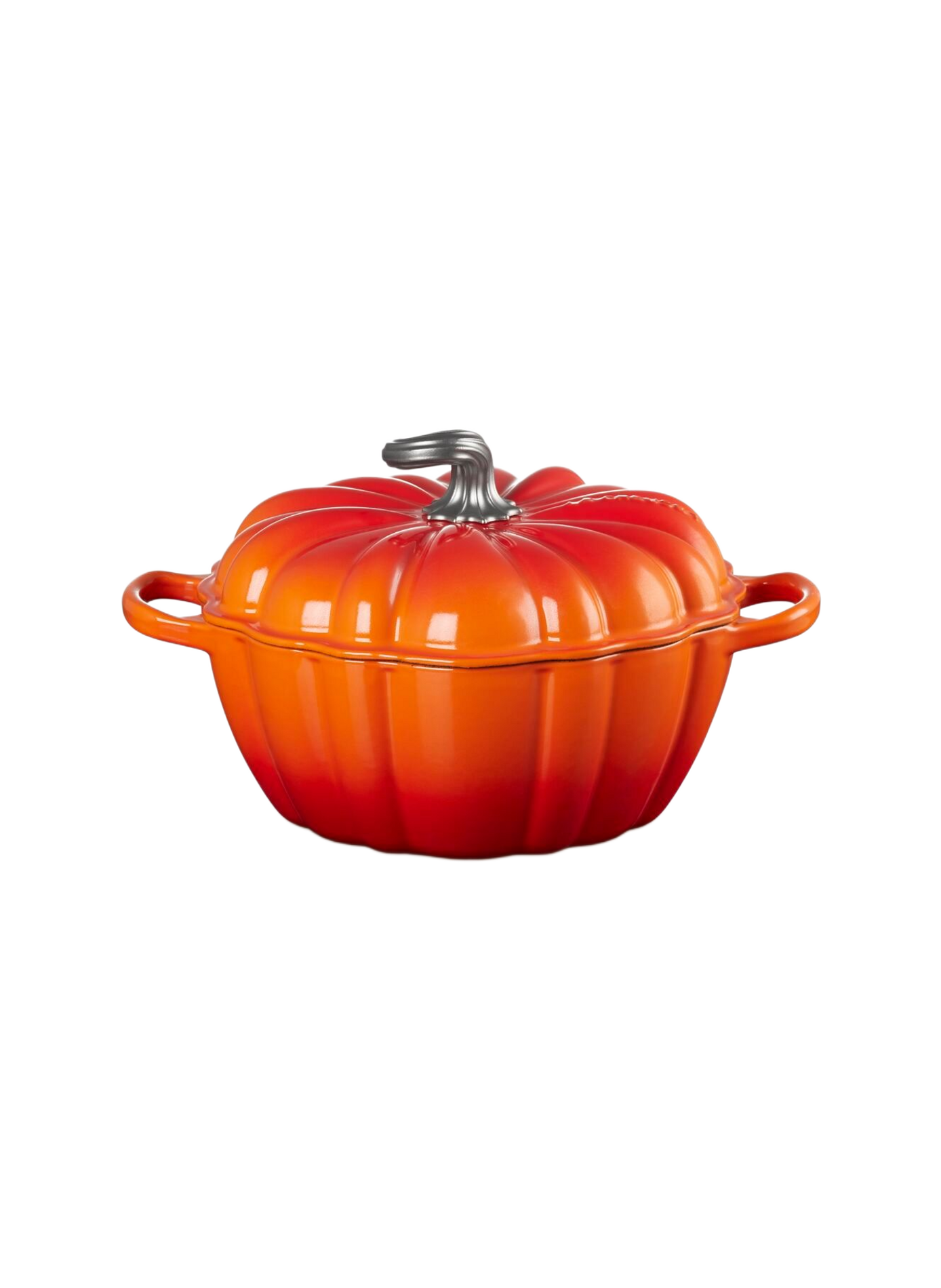 Kürbis-Cocotte 3,7L aus emailliertem Gusseisen LE CREUSET Orange