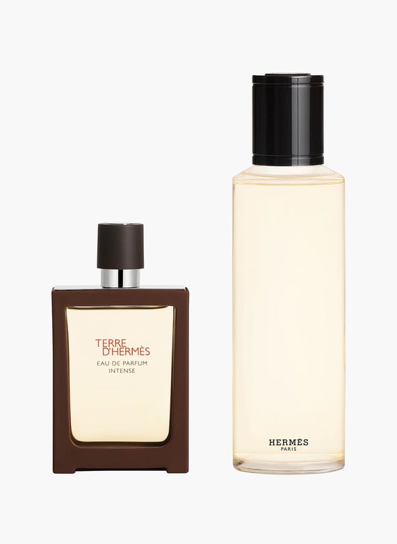 Hermès terre, intense eau de parfum reisezerstäuber 30 ml und nachfüllung 200 ml Hermès