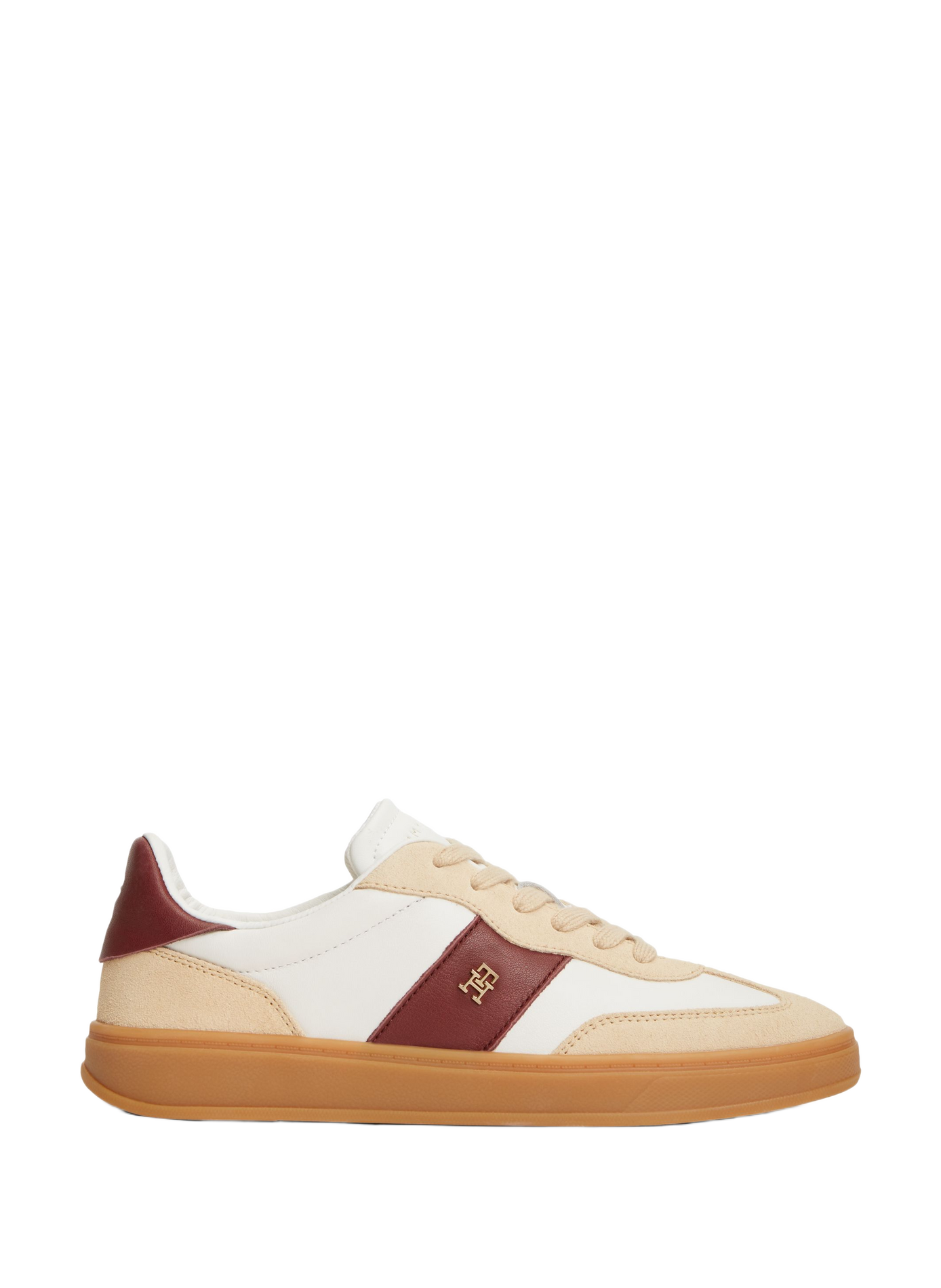 Baskets basses à monogramme en cuir TOMMY HILFIGER Multicolore