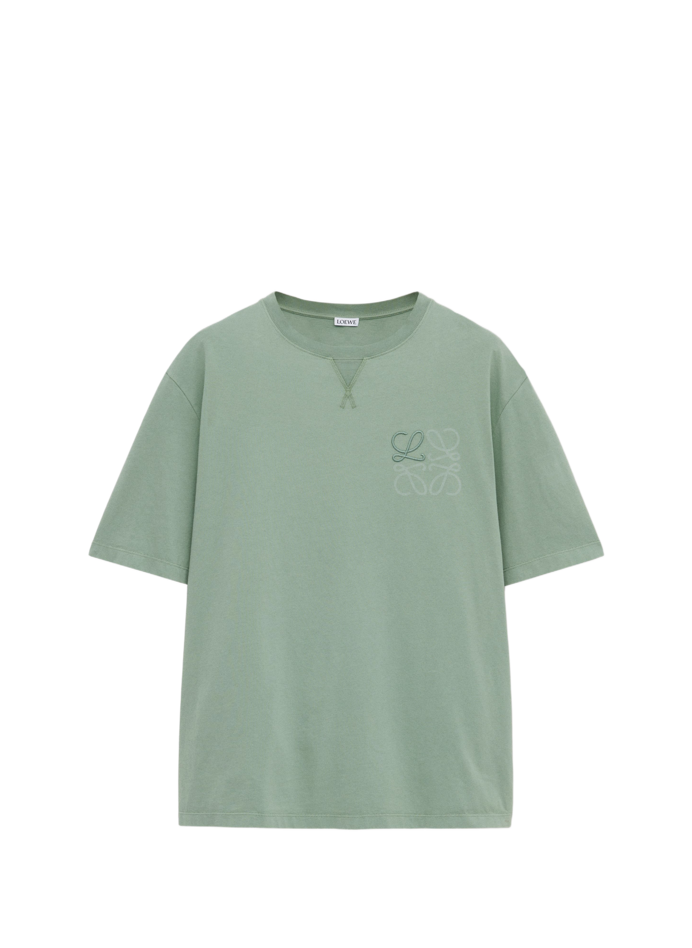 T-Shirt mit kurzen Ärmeln aus Baumwolle in Übergröße LOEWE Grun