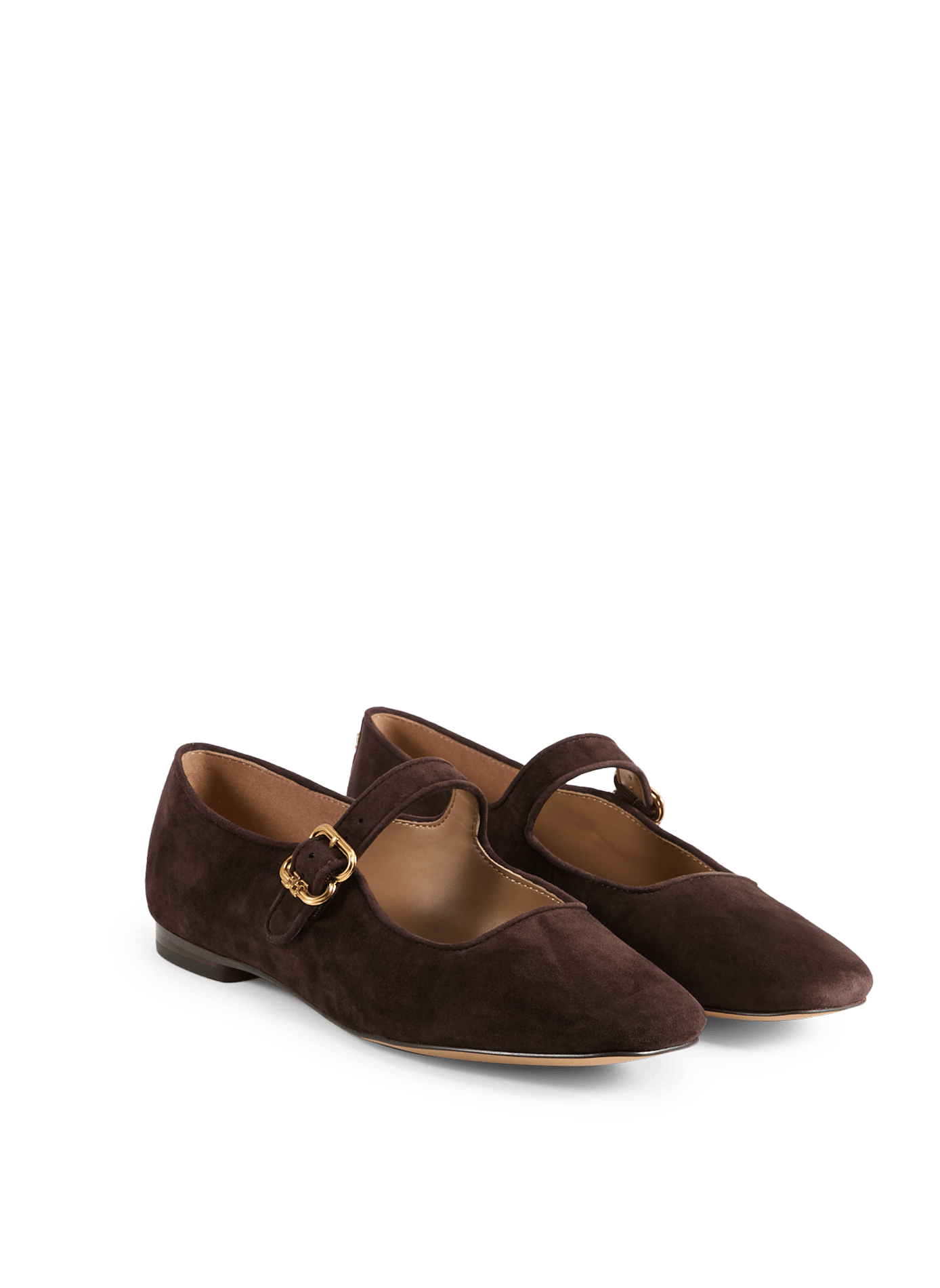Ballerines à brides Michaela en cuir suédé SAM EDELMAN Marron
