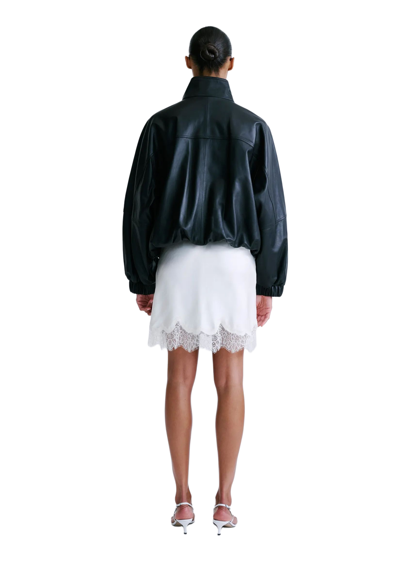 Short lace skirt LOVE STORIES White