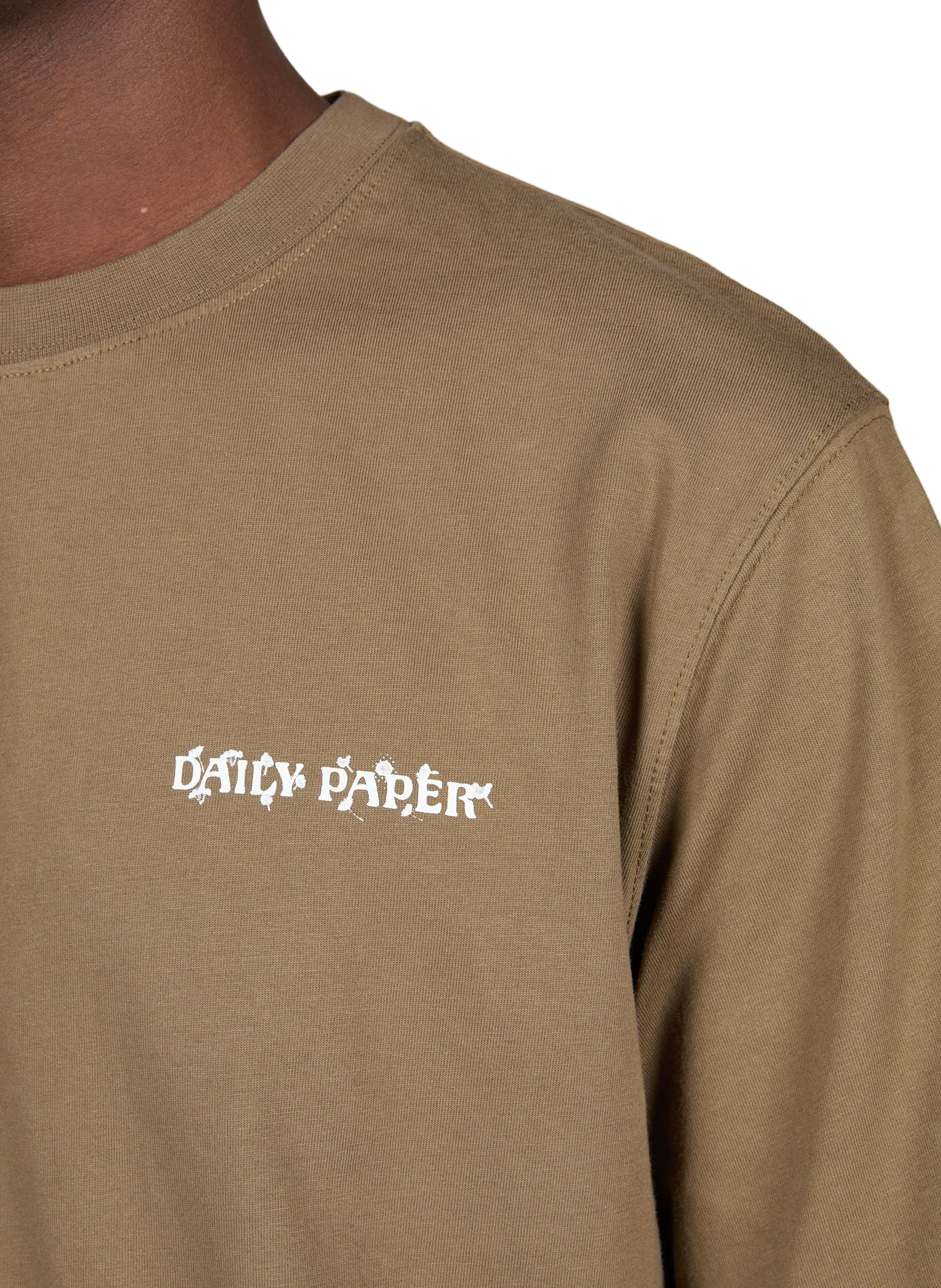 Gerader T-Shirt mit Rundhalsausschnitt und Siebdruck DAILY PAPER Grau
