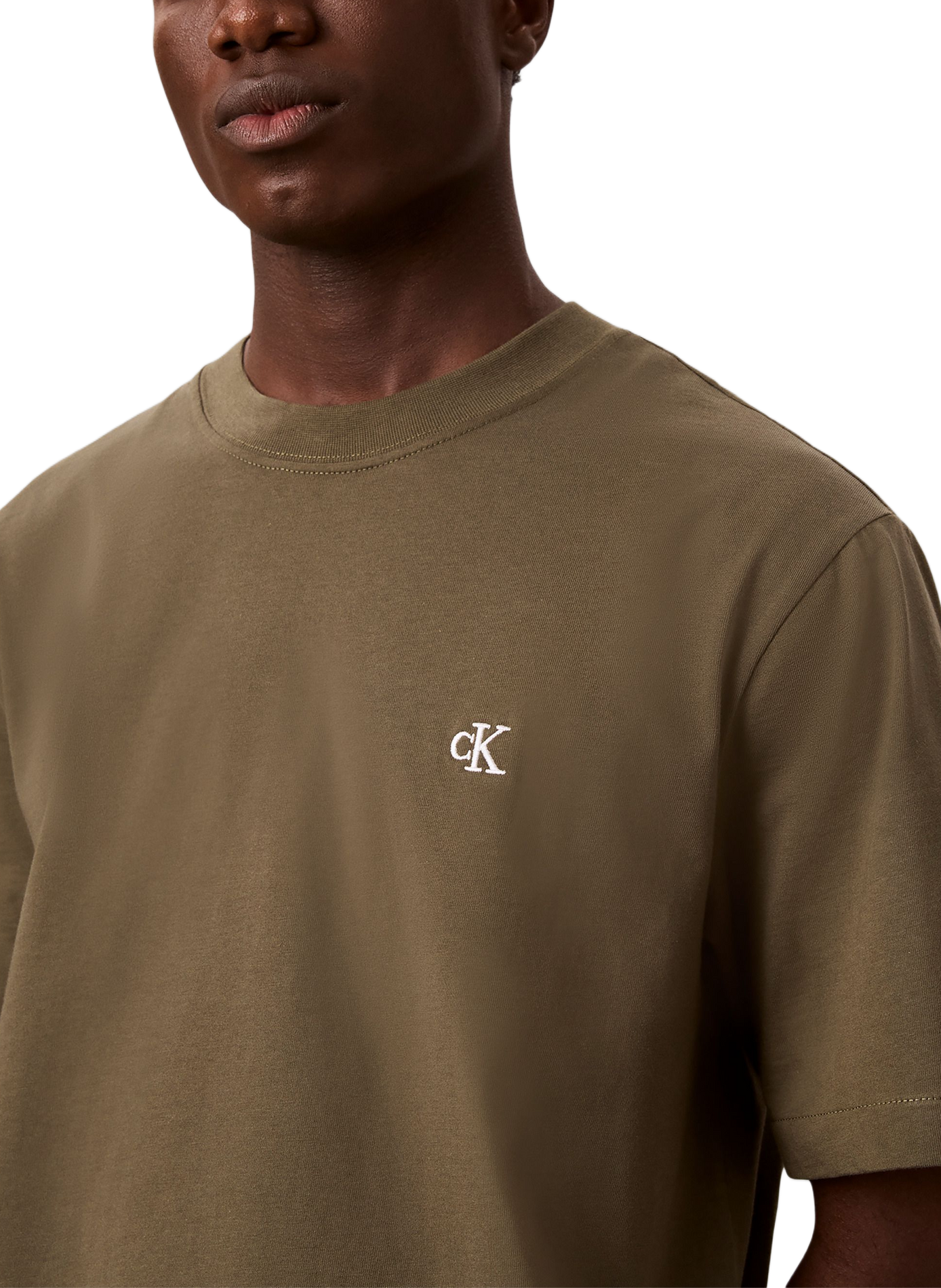 Classic Cotton T-Shirt CALVIN KLEIN Khaki