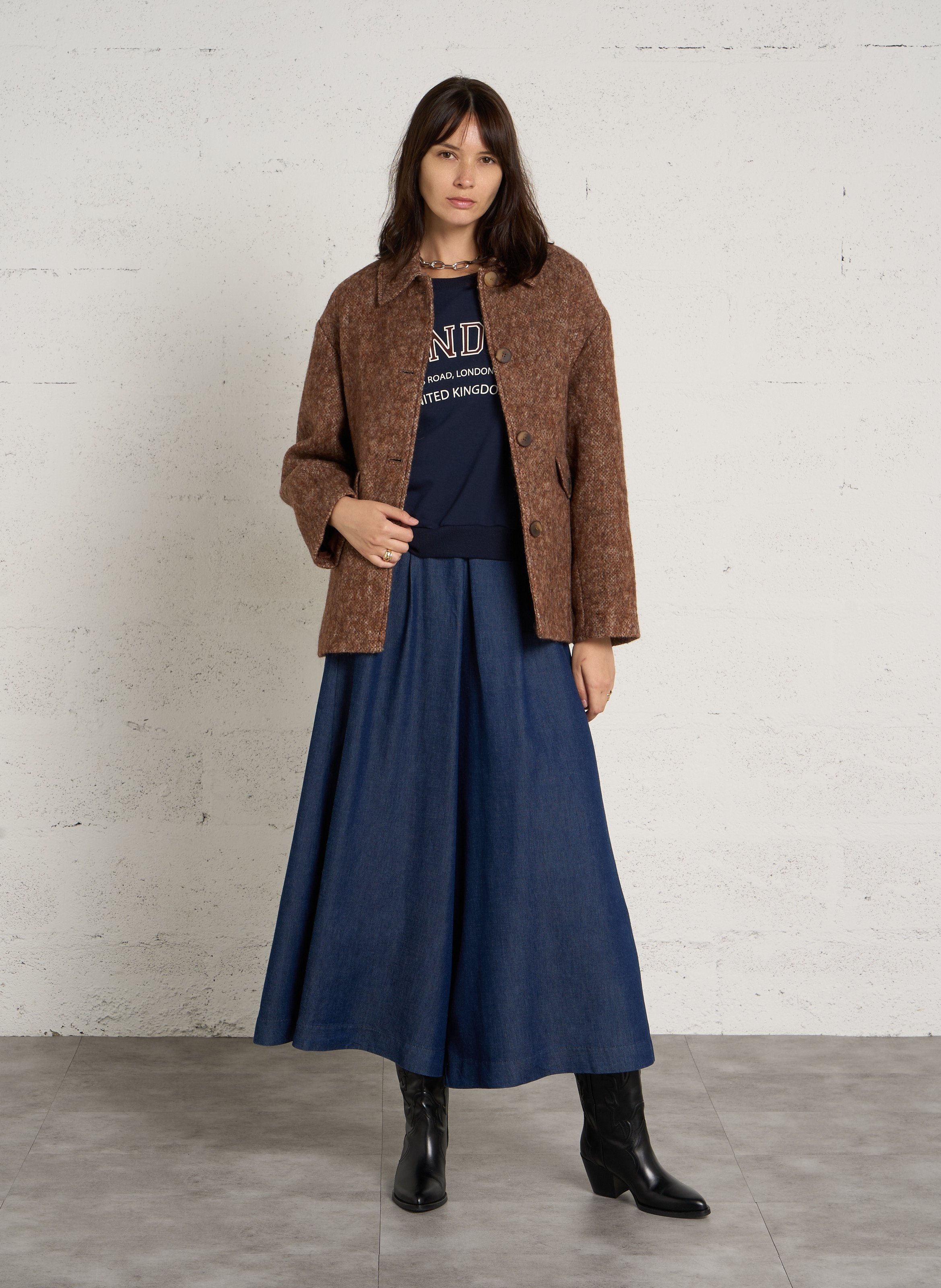 Manteau ample col classique danny MAISON 123 Beige