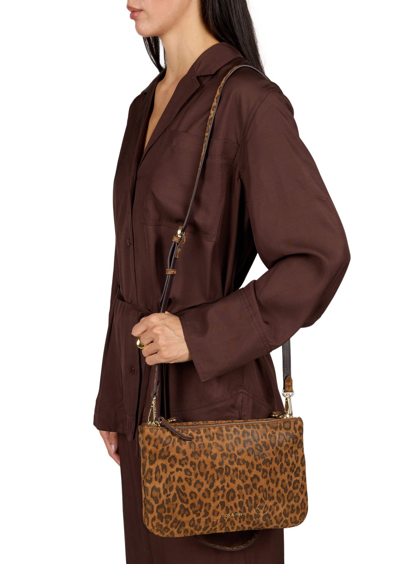 Sac bandoulière Billy en cuir NAT & NIN Multicolore