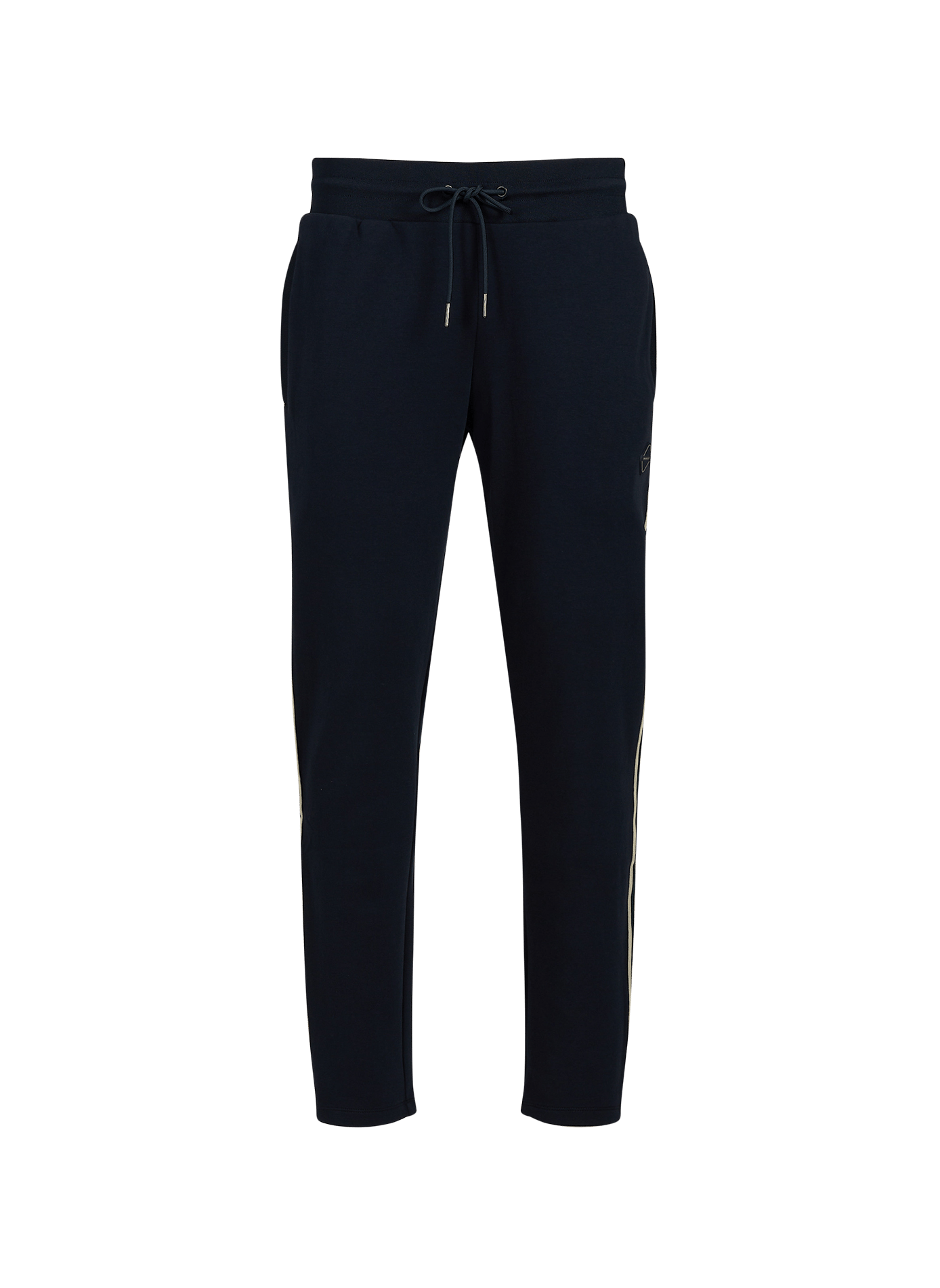 Pantaloni jogger dritti tinta unita in misto cotone HACKETT Blu