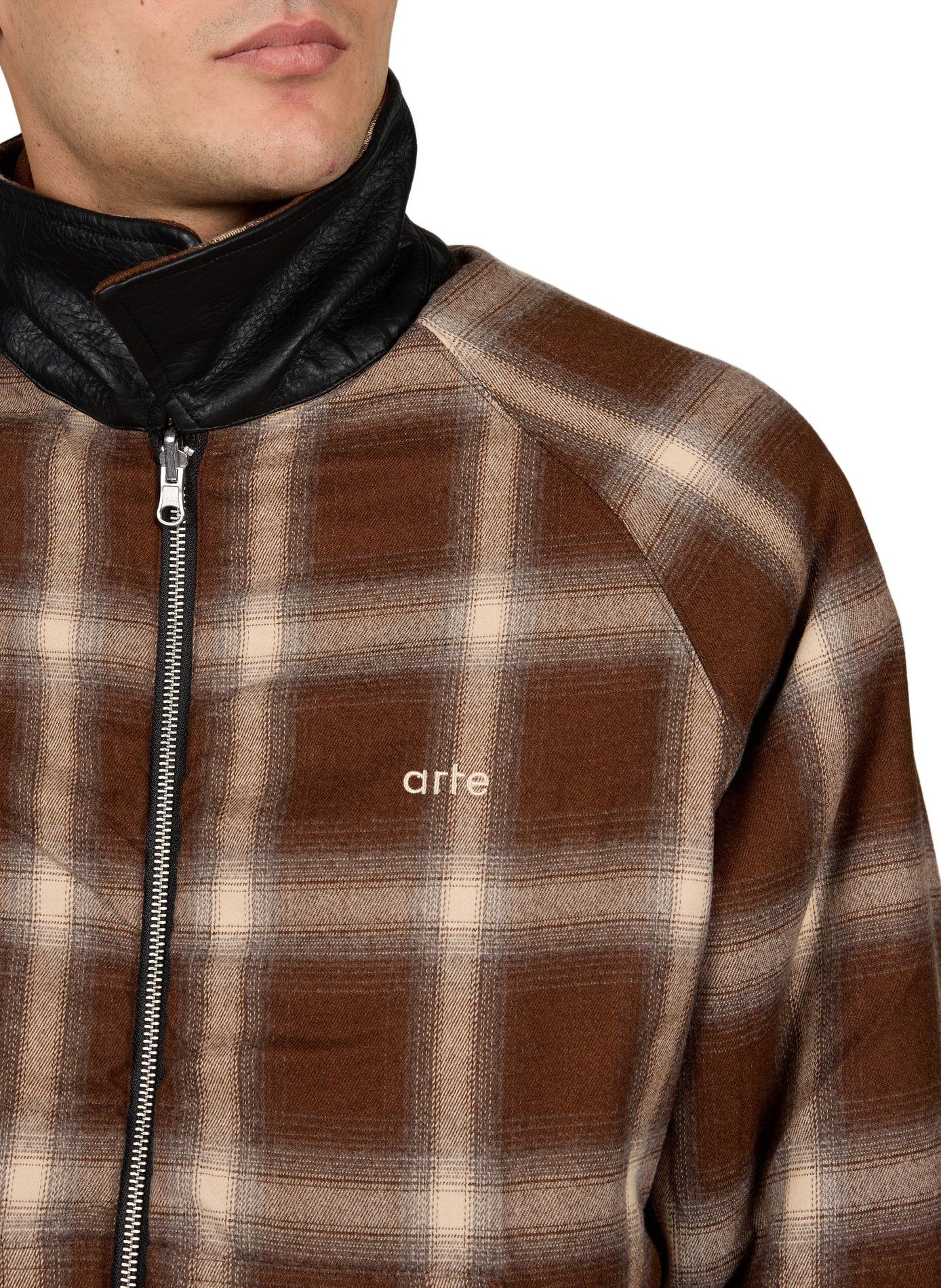 Oversized faux leather jacket ARTE ANTWERP Black