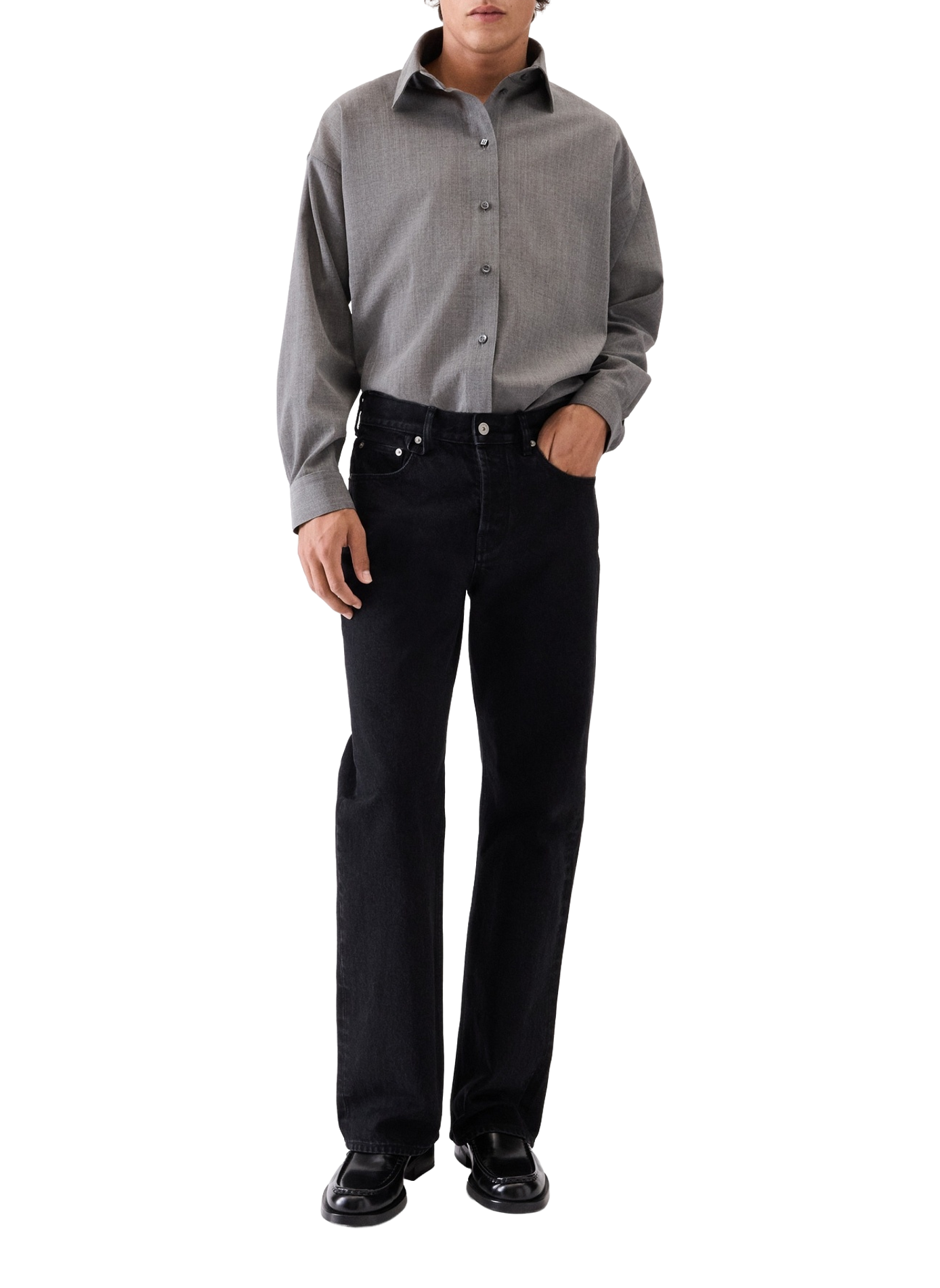 Jean recto LE DE-NIMES en algodón JACQUEMUS Negro