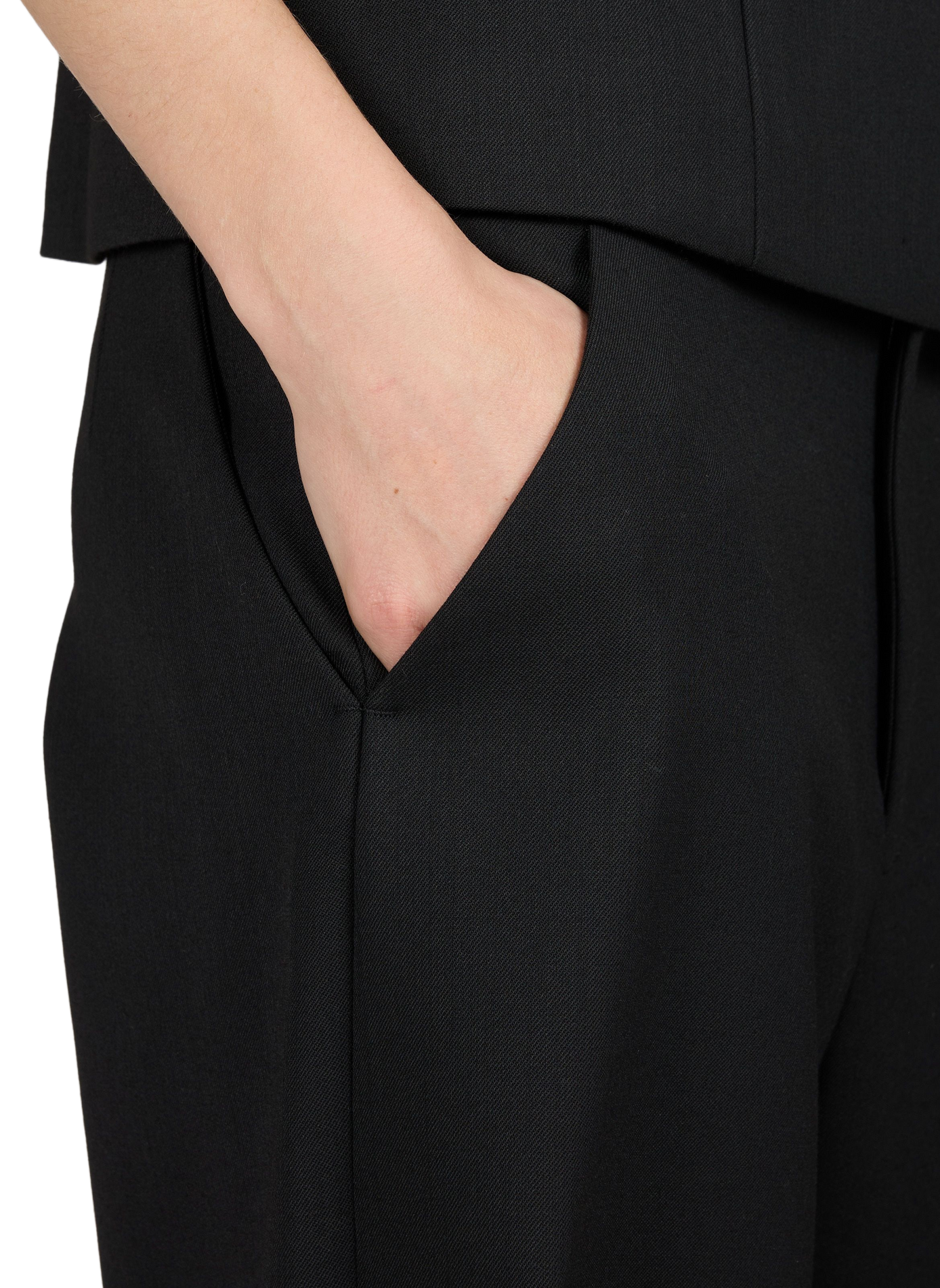 Plain tailored wide-leg trousers COPERNI Black