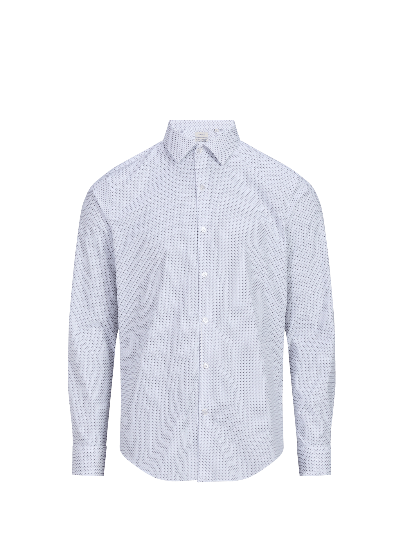 Straight-fit printed long-sleeved shirt CALVIN KLEIN Blue
