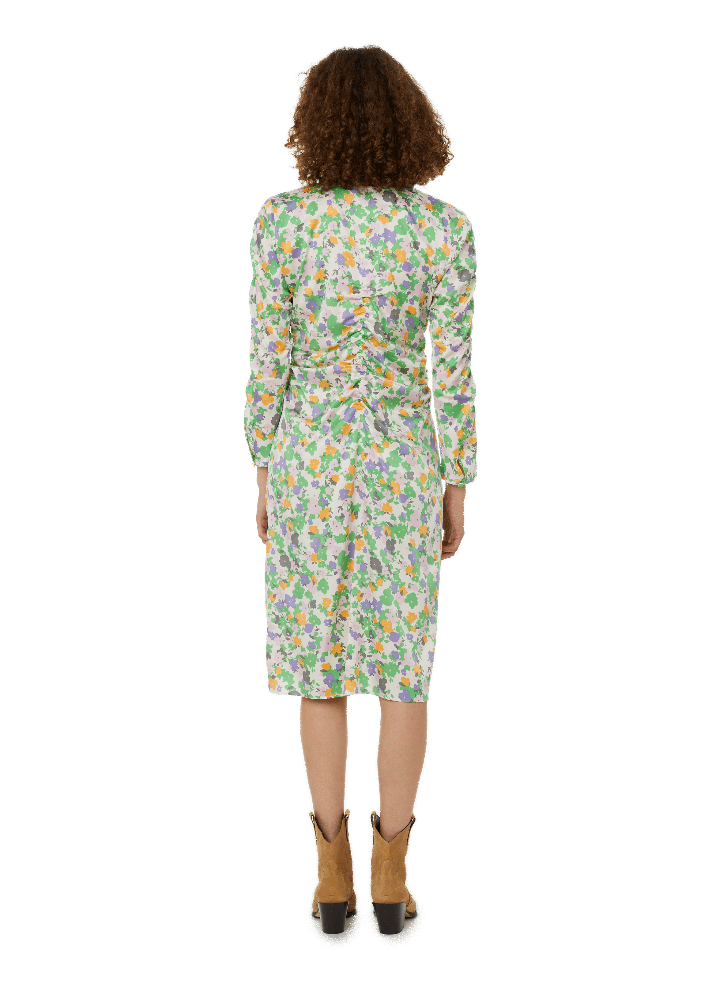 Robe midi Adriti en soie BAUM UND PFERDGARTEN Multicolore