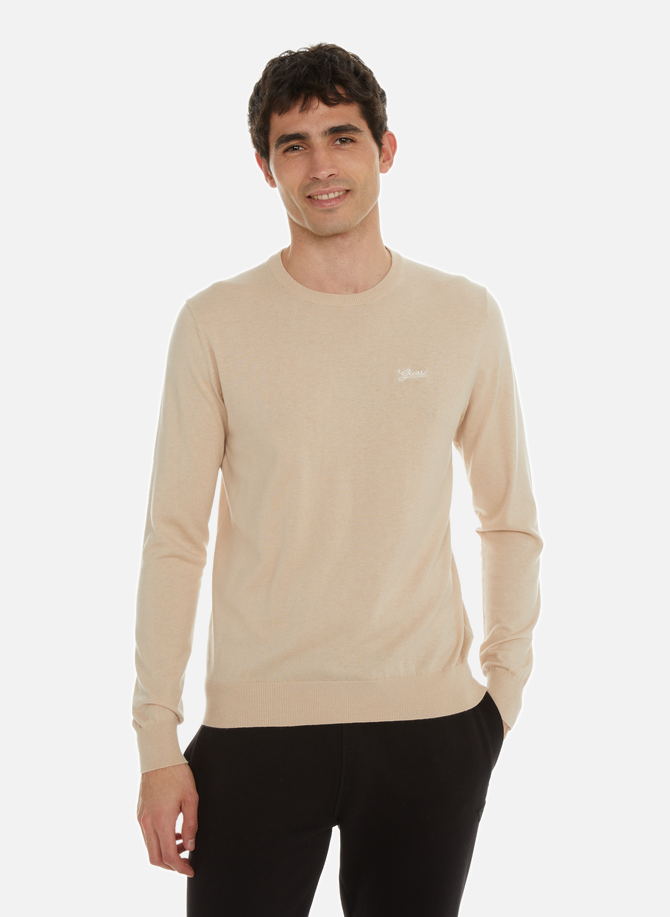 Plain cotton sweater GUESS