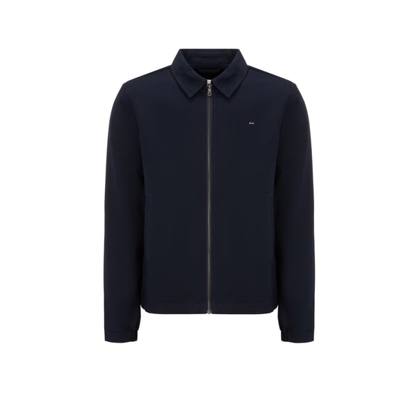 Eden Park Plain Cotton Jacket In Blue