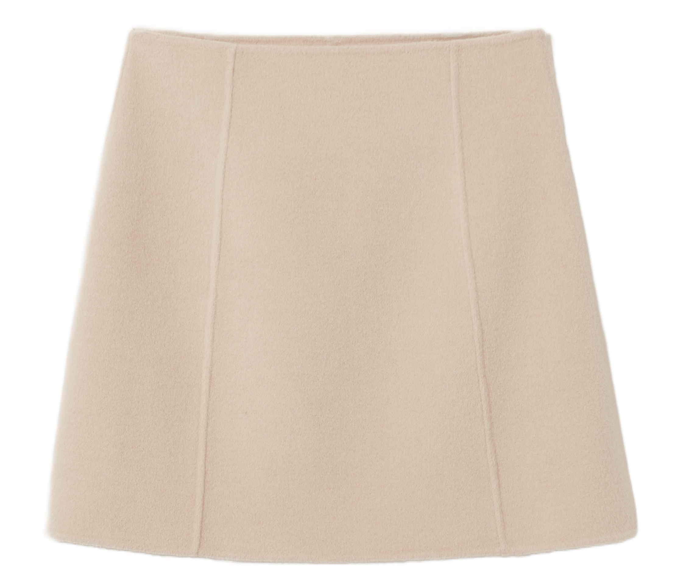 Jupe courte en laine mélangée CLAUDIE PIERLOT Beige