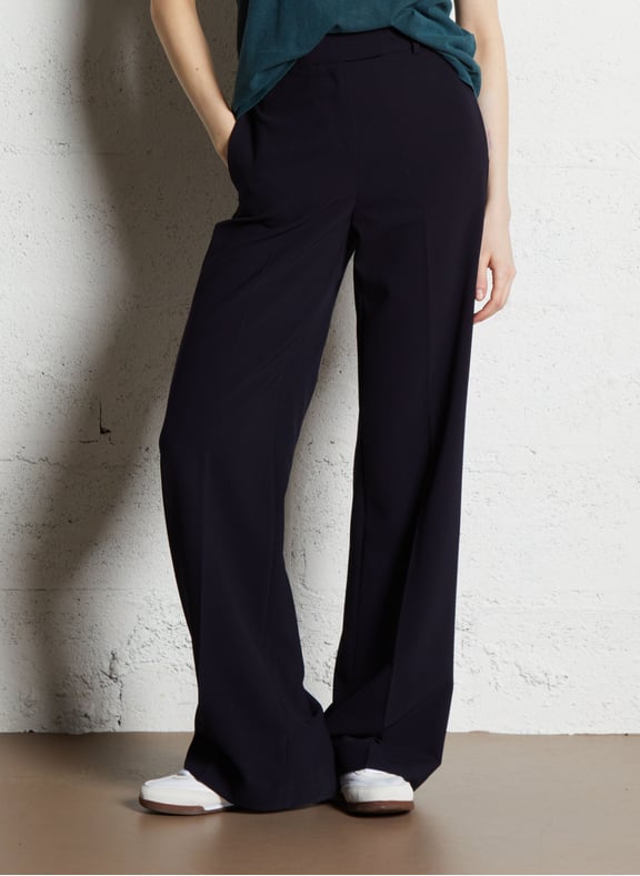Pantalon droit plissé layla Bleu by MAISON 123 MAISON 123 Pantalon droit plissé layla Bleu