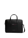 Sacoche à ordinateur en simili cuir | Noir by TOMMY HILFIGER TOMMY HILFIGER Sacoche à ordinateur en simili cuir | Noir
