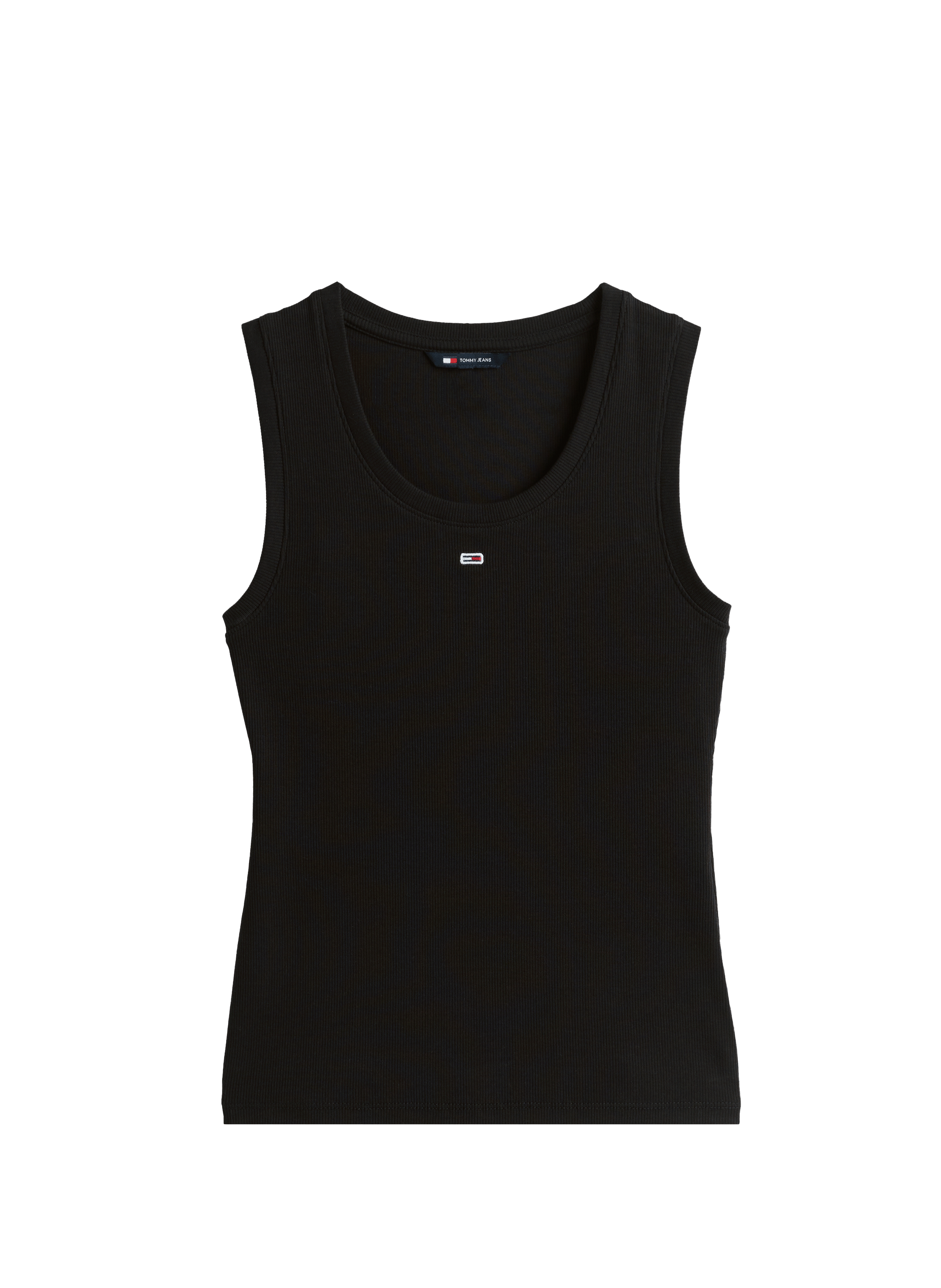 Top côtelé en coton  TOMMY HILFIGER Noir