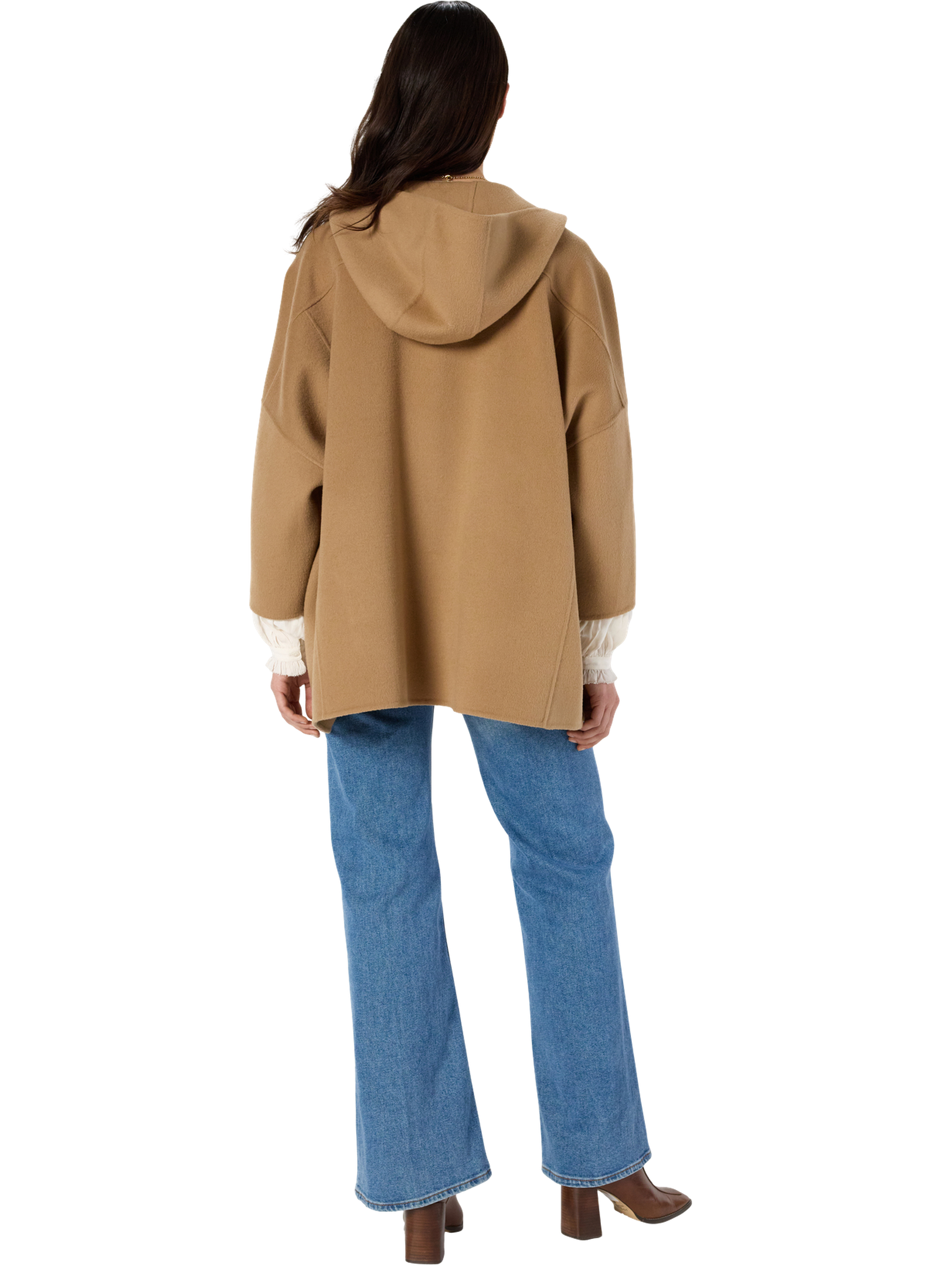 Manteau cape en laine - marla GERARD DAREL Beige
