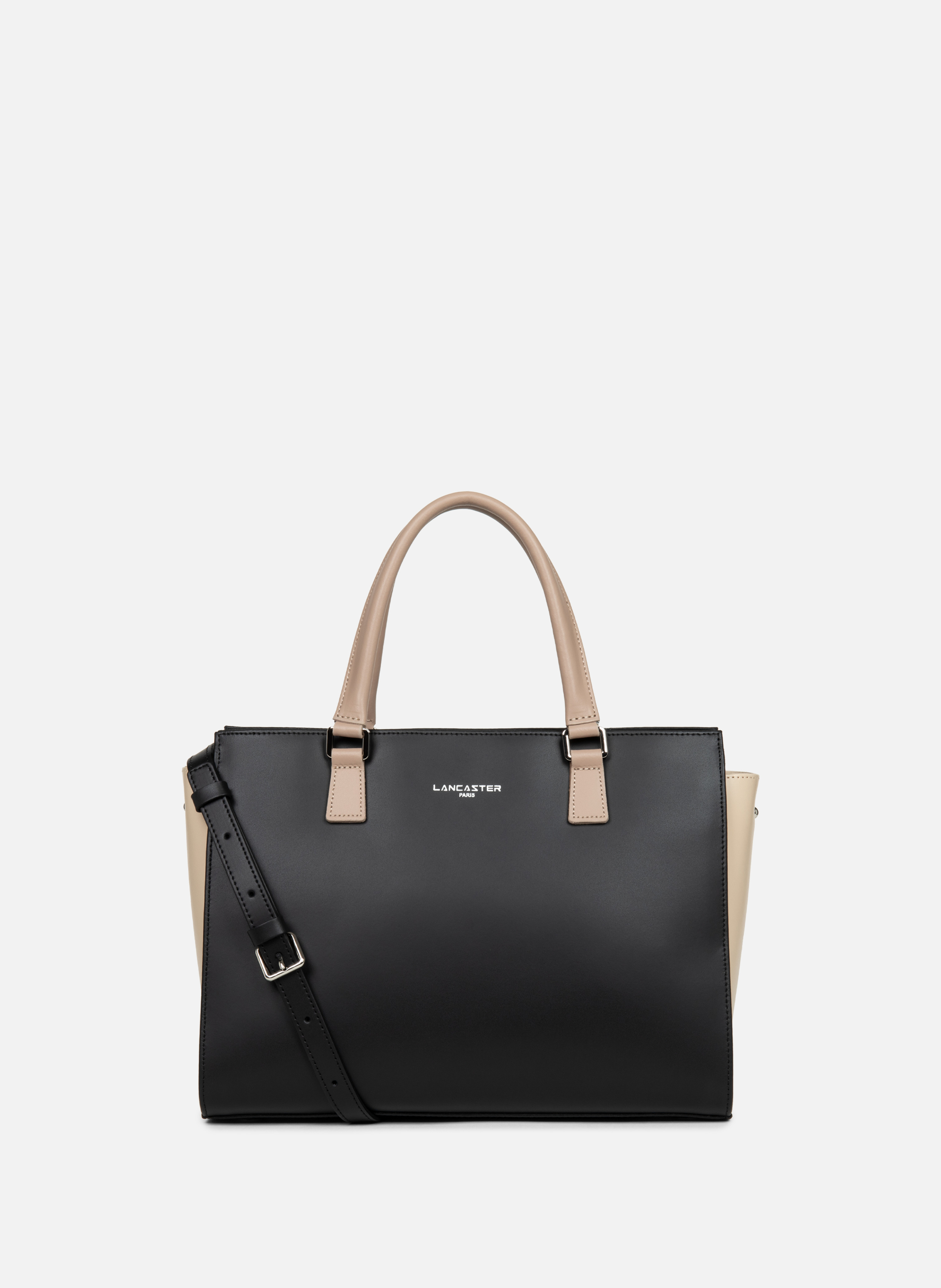 Large tote bag - Smooth LANCASTER Black