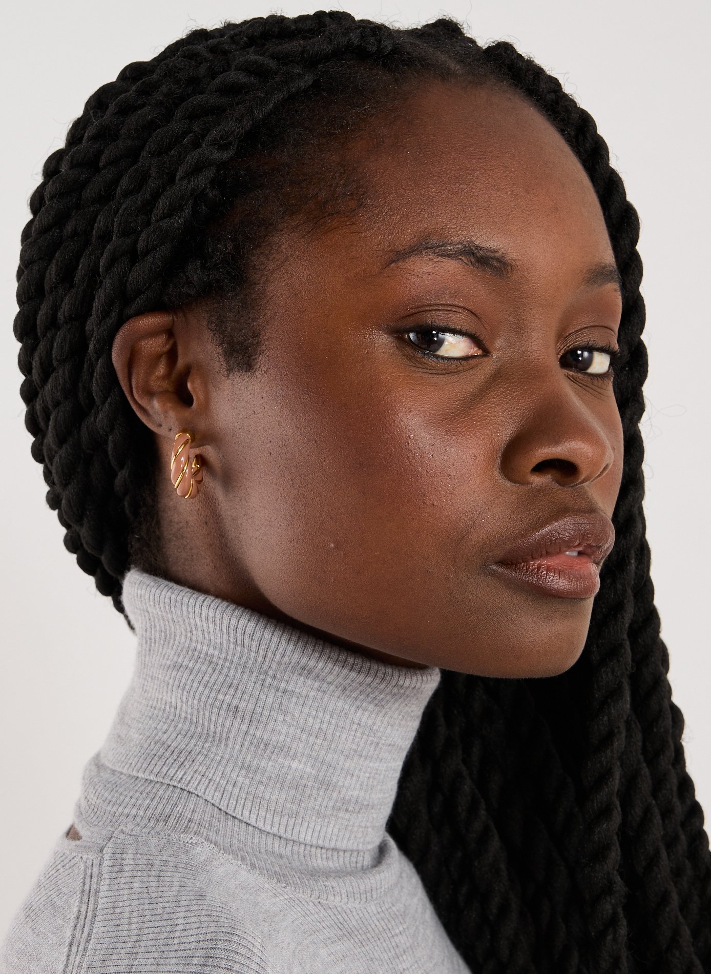 Créoles Diana AURELIE BIDERMANN Marron