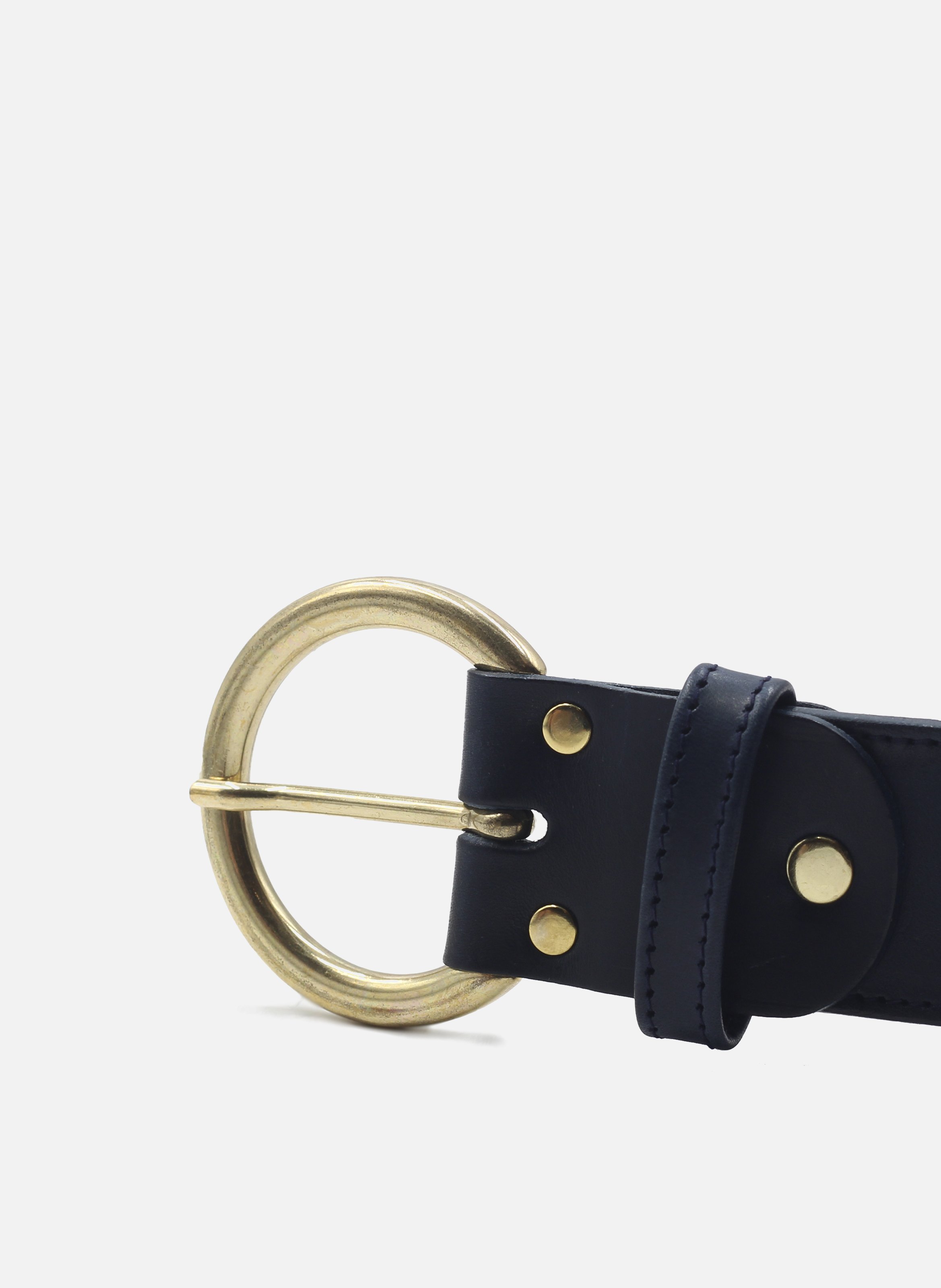 Ceinture bohème cuir lisse JULES & JENN Bleu