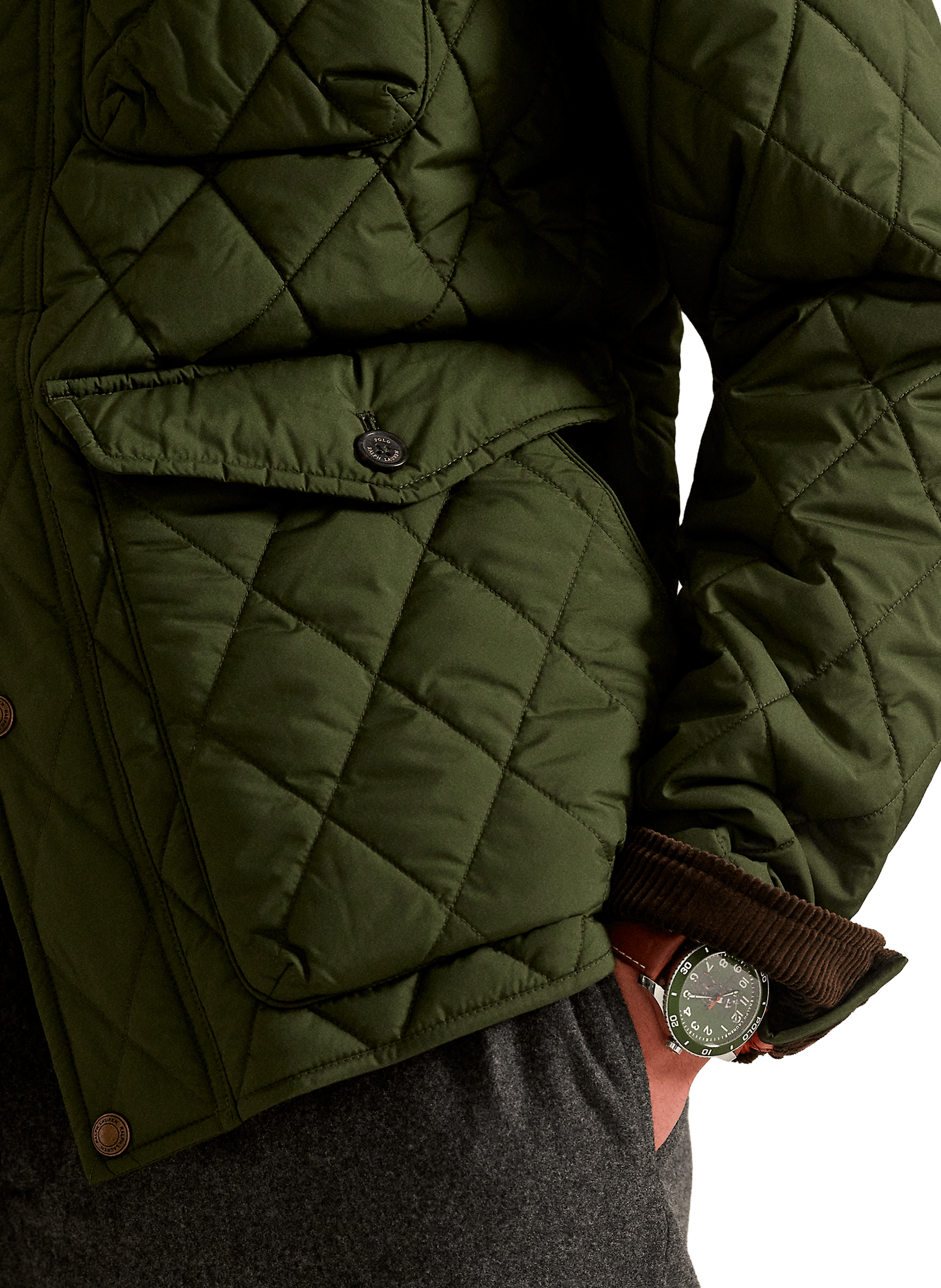 Barbour quilted jacket POLO RALPH LAUREN Khaki