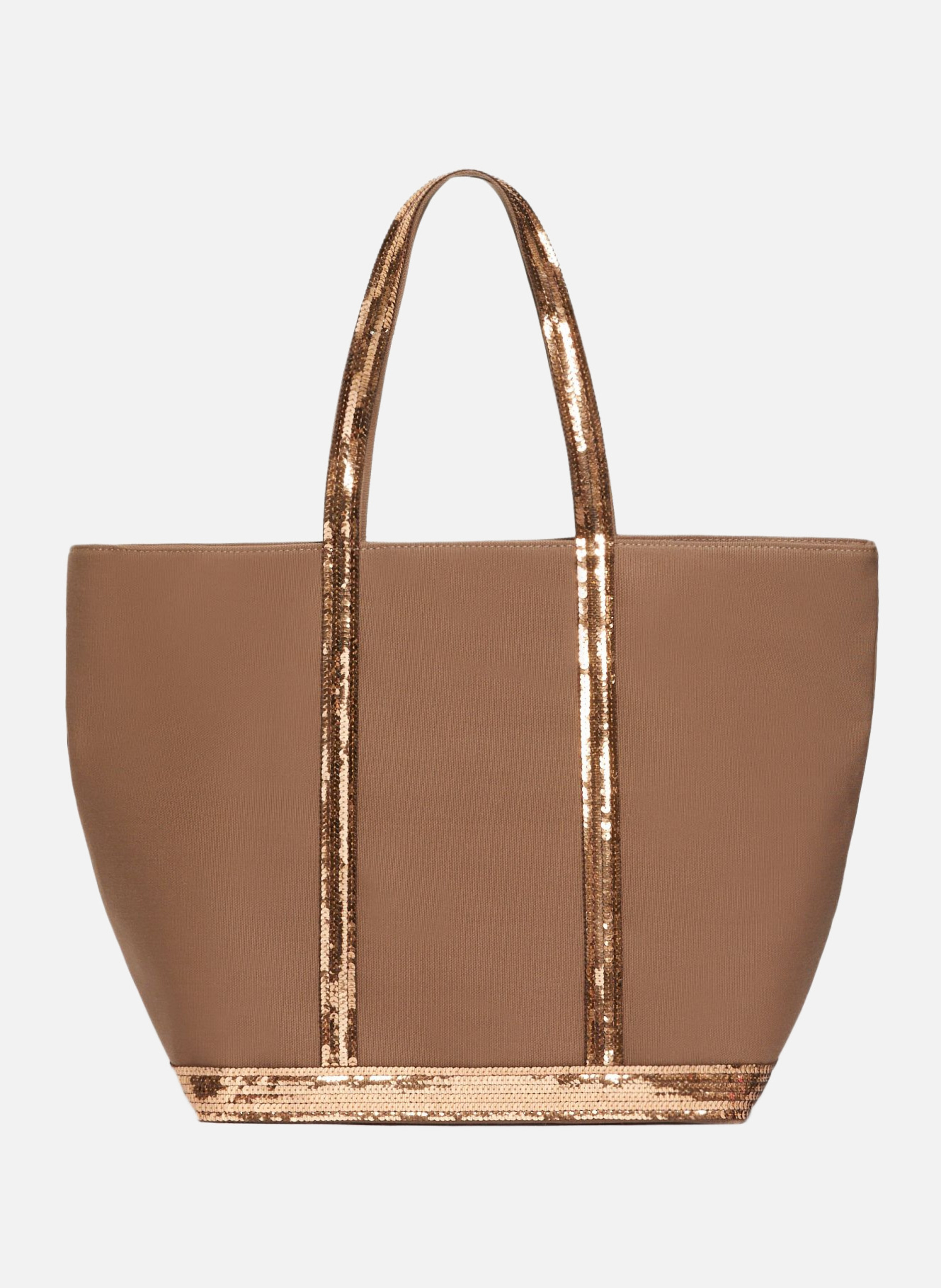 Cabas l zippé en toile VANESSA BRUNO Marron