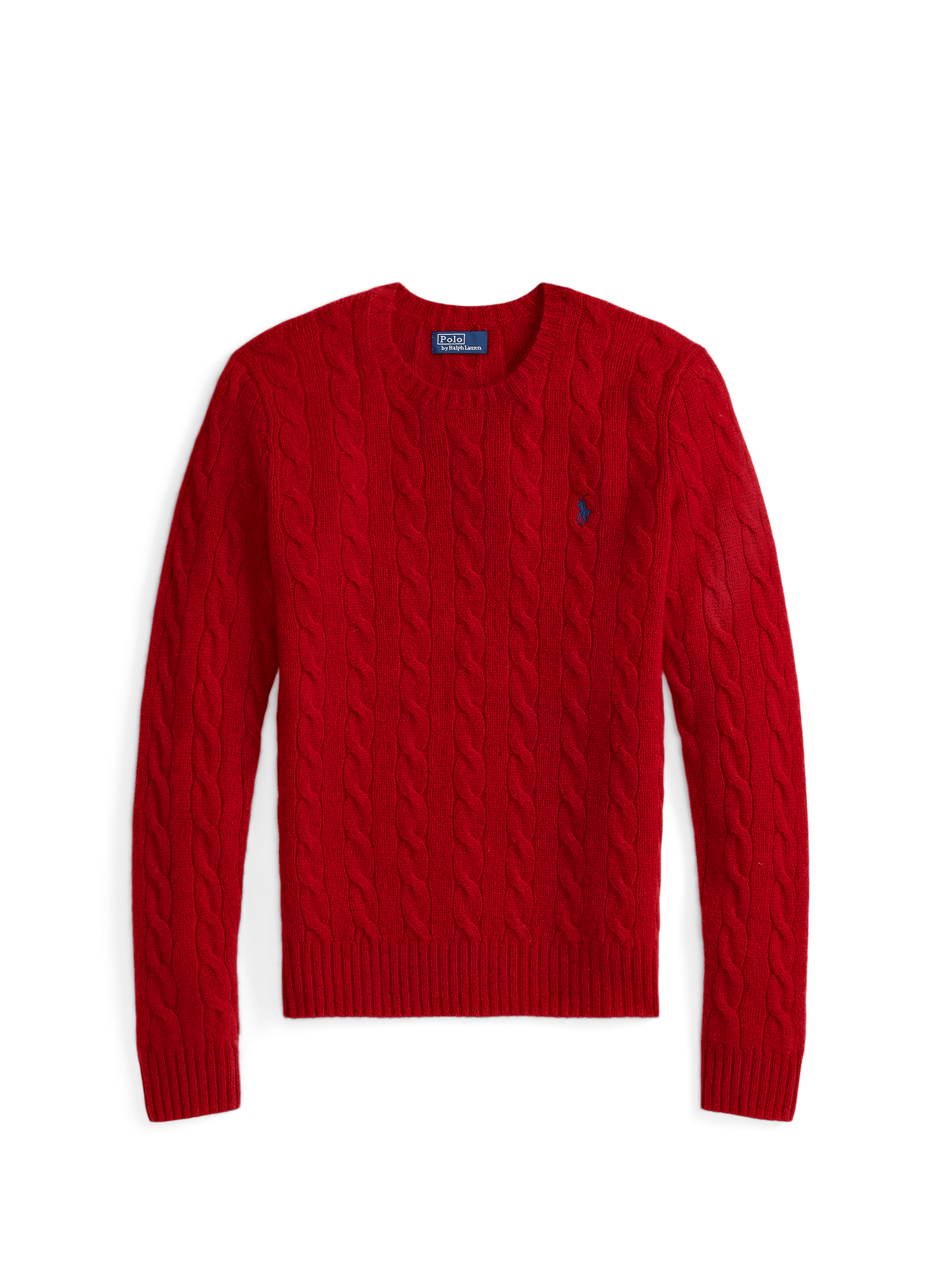 Round-neck wool and cashmere jumper POLO RALPH LAUREN Red