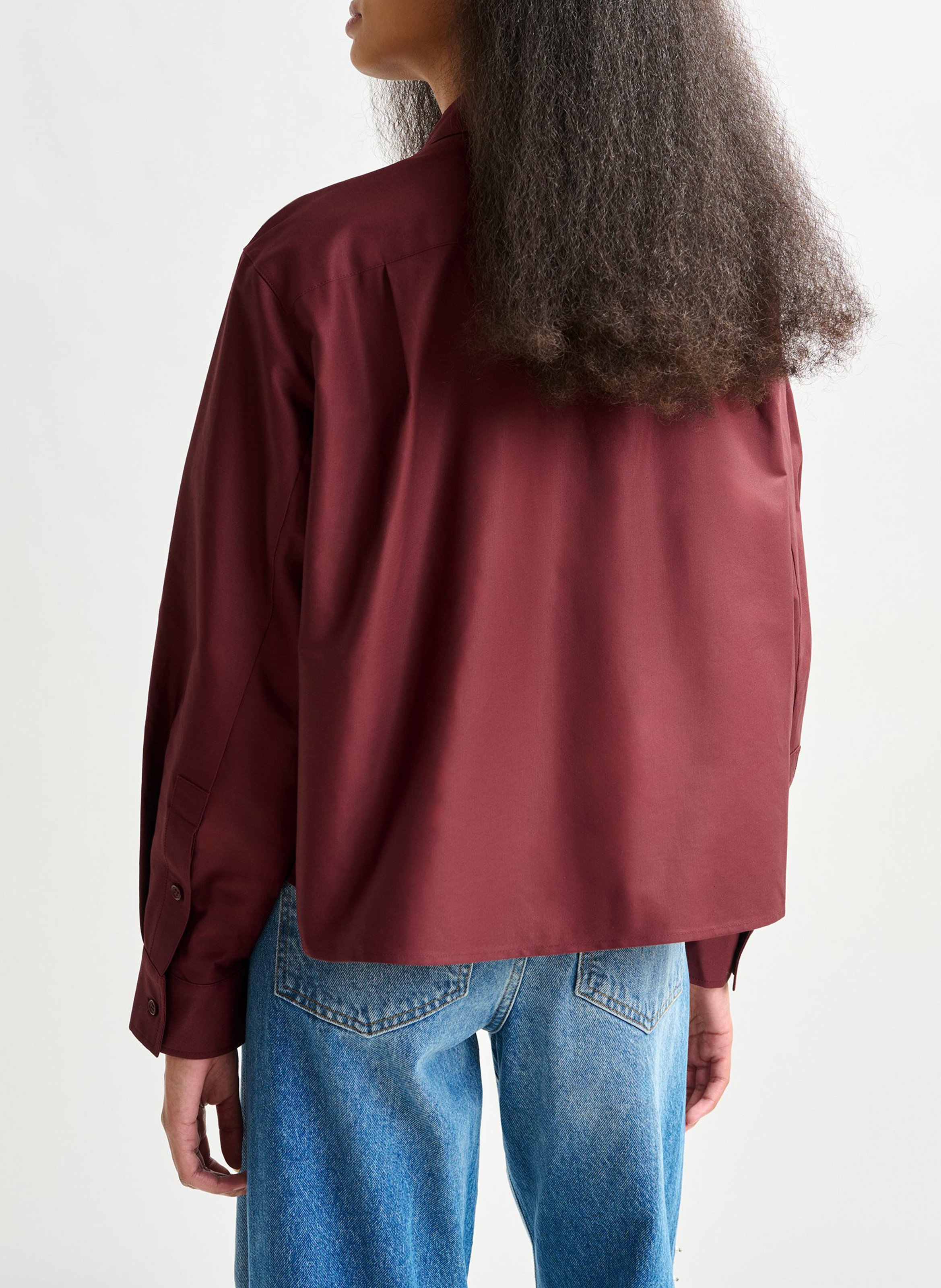 Chemise col classique en coton mélangé Ibow ESSENTIEL ANTWERP Rouge