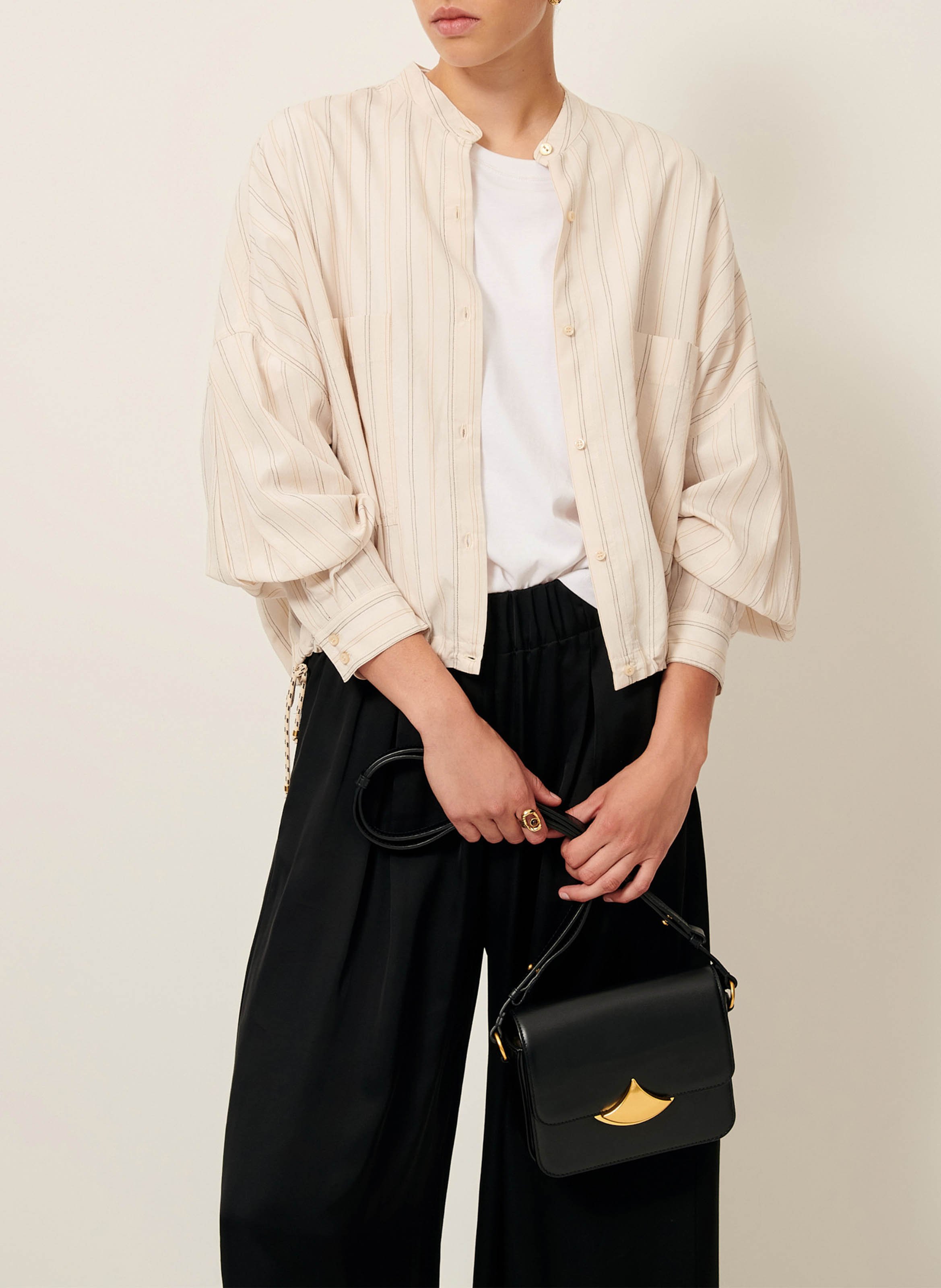 Sac bandoulière en cuir diviluz mimo SESSUN Noir