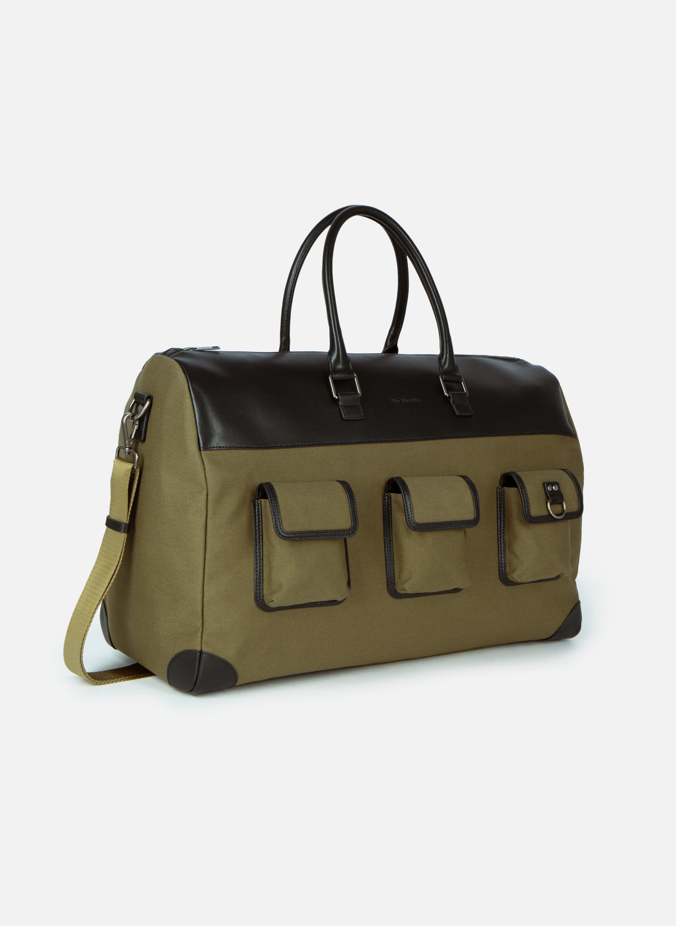 Sac weekend canvas et cuir THE KOOPLES Vert