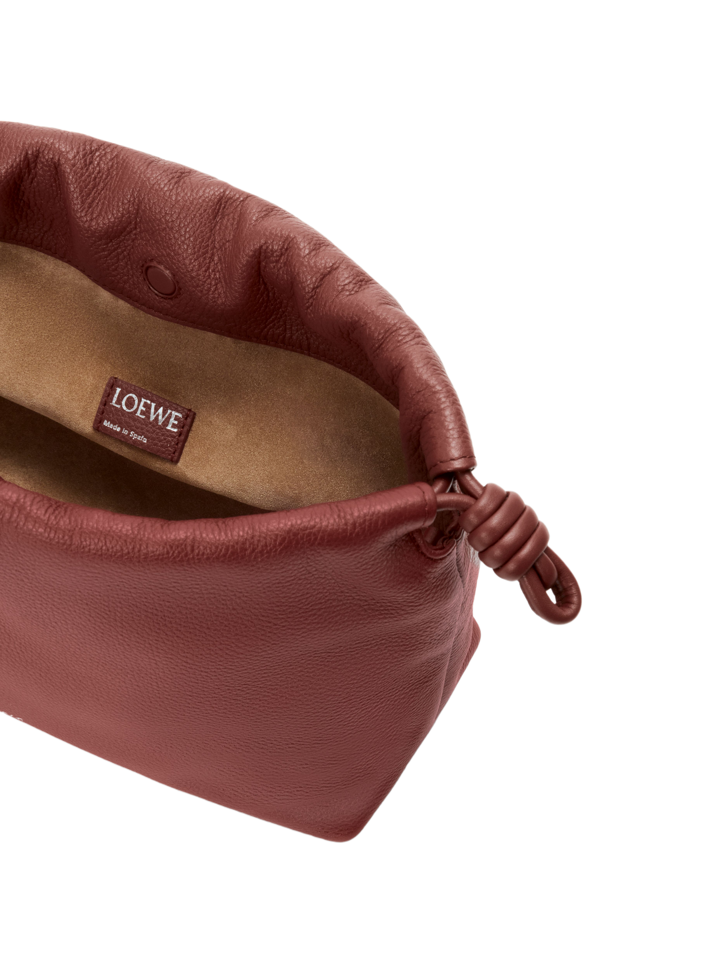 <p>Flamenco medium purse in grained calf leather</p> LOEWE Red