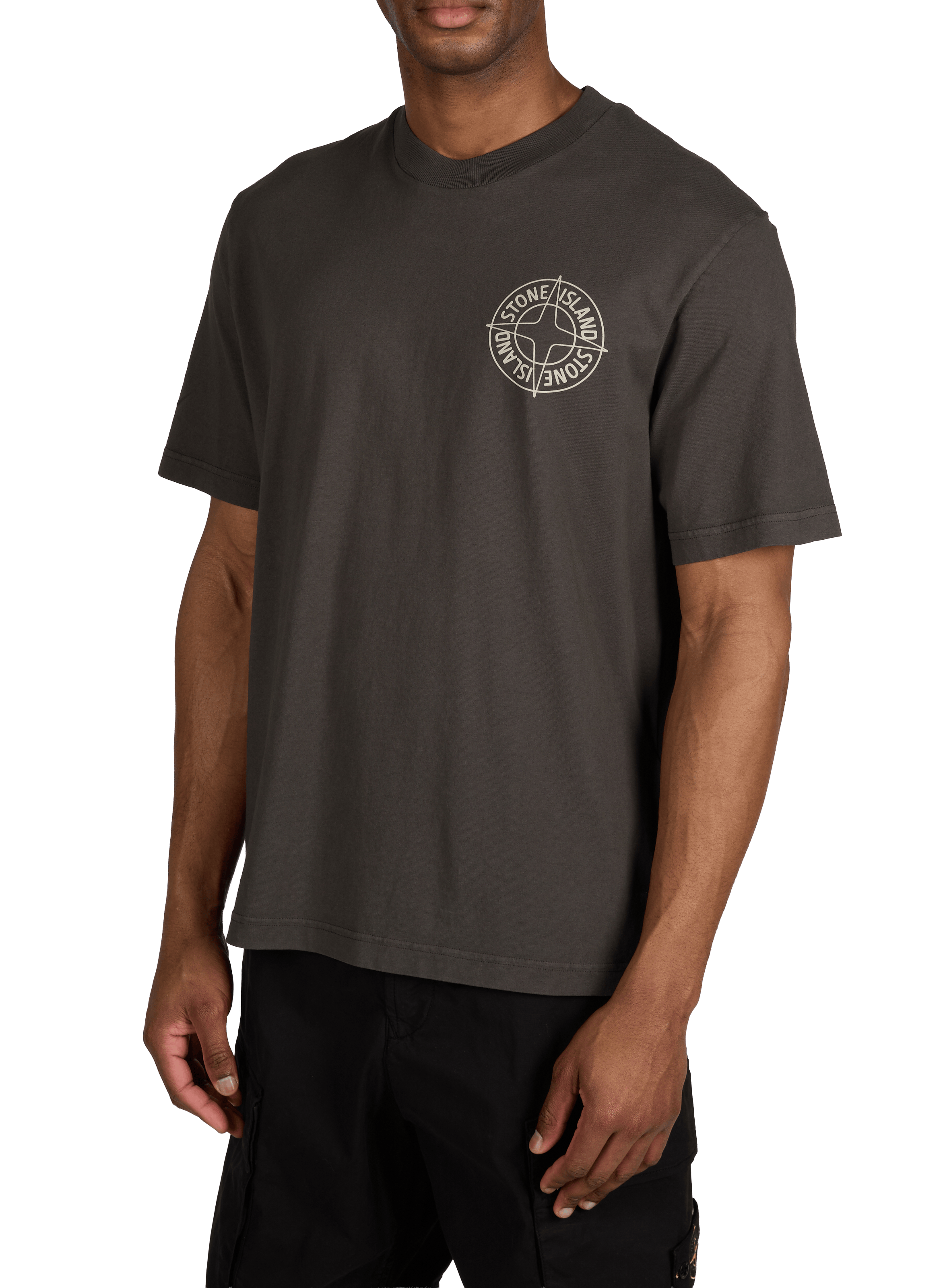 T-shirt avec imprimé STONE ISLAND Gris