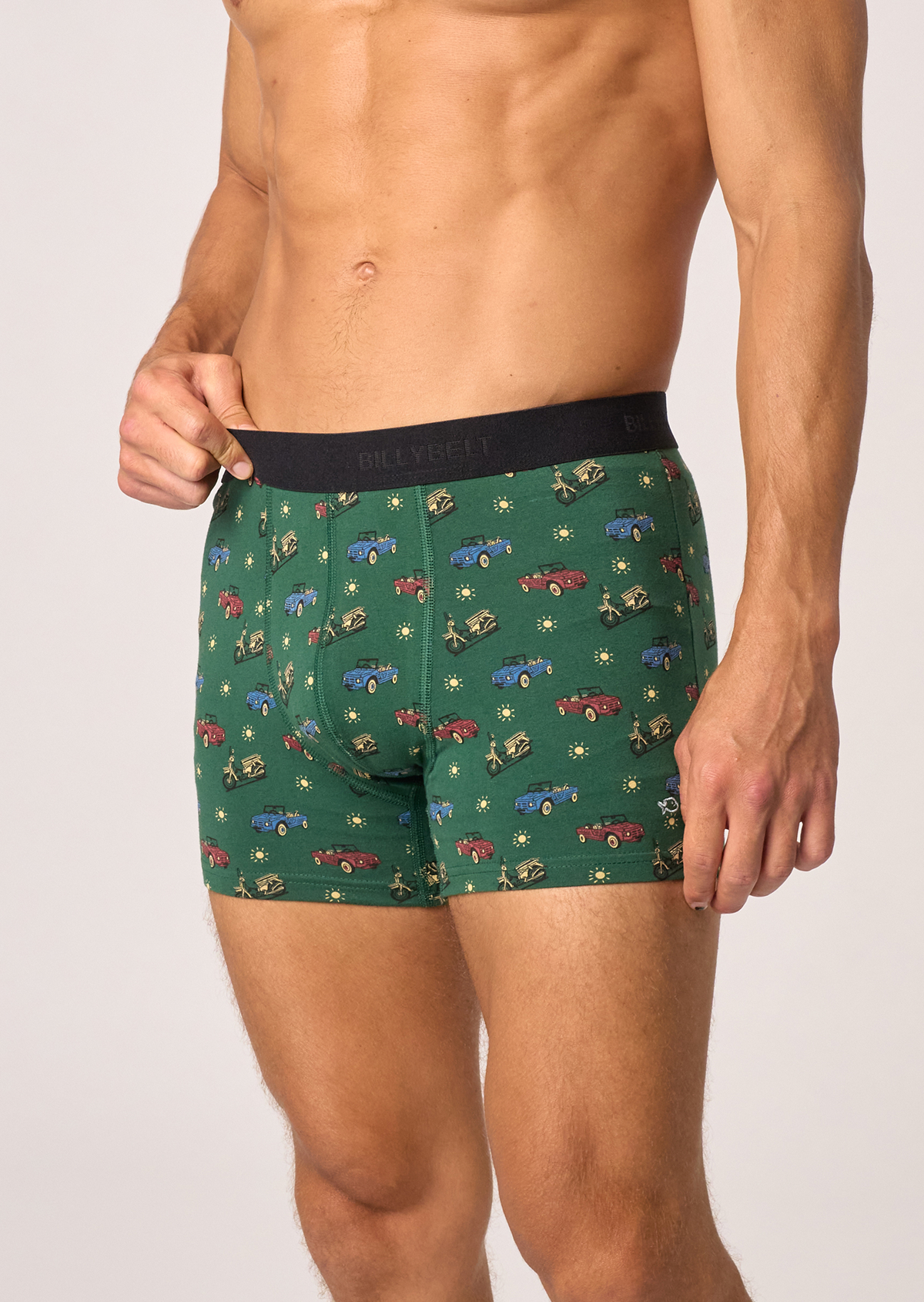 Boxer en coton biologique BILLYBELT Vert