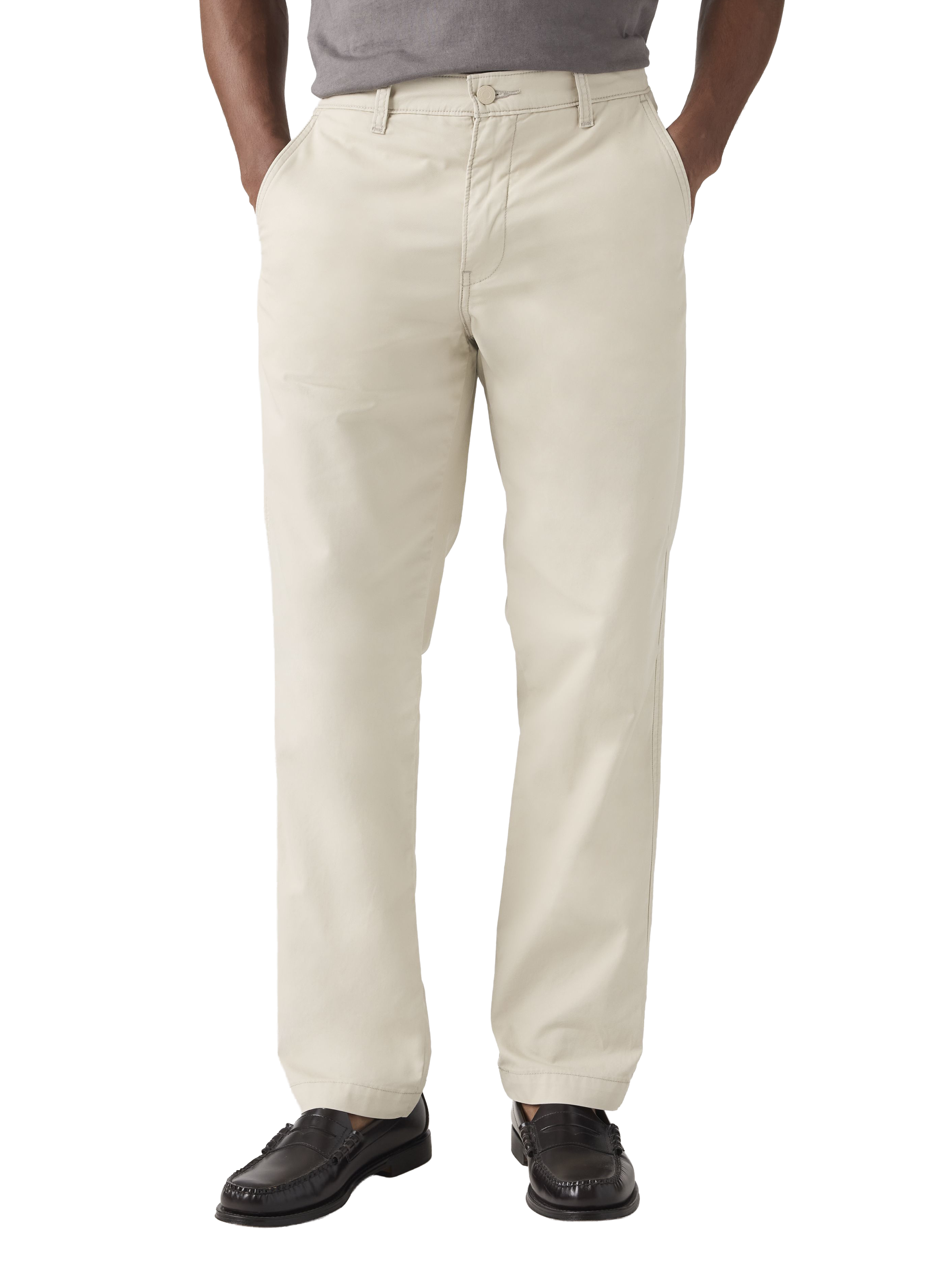 Cotton and linen chino trousers LEVI'S Beige