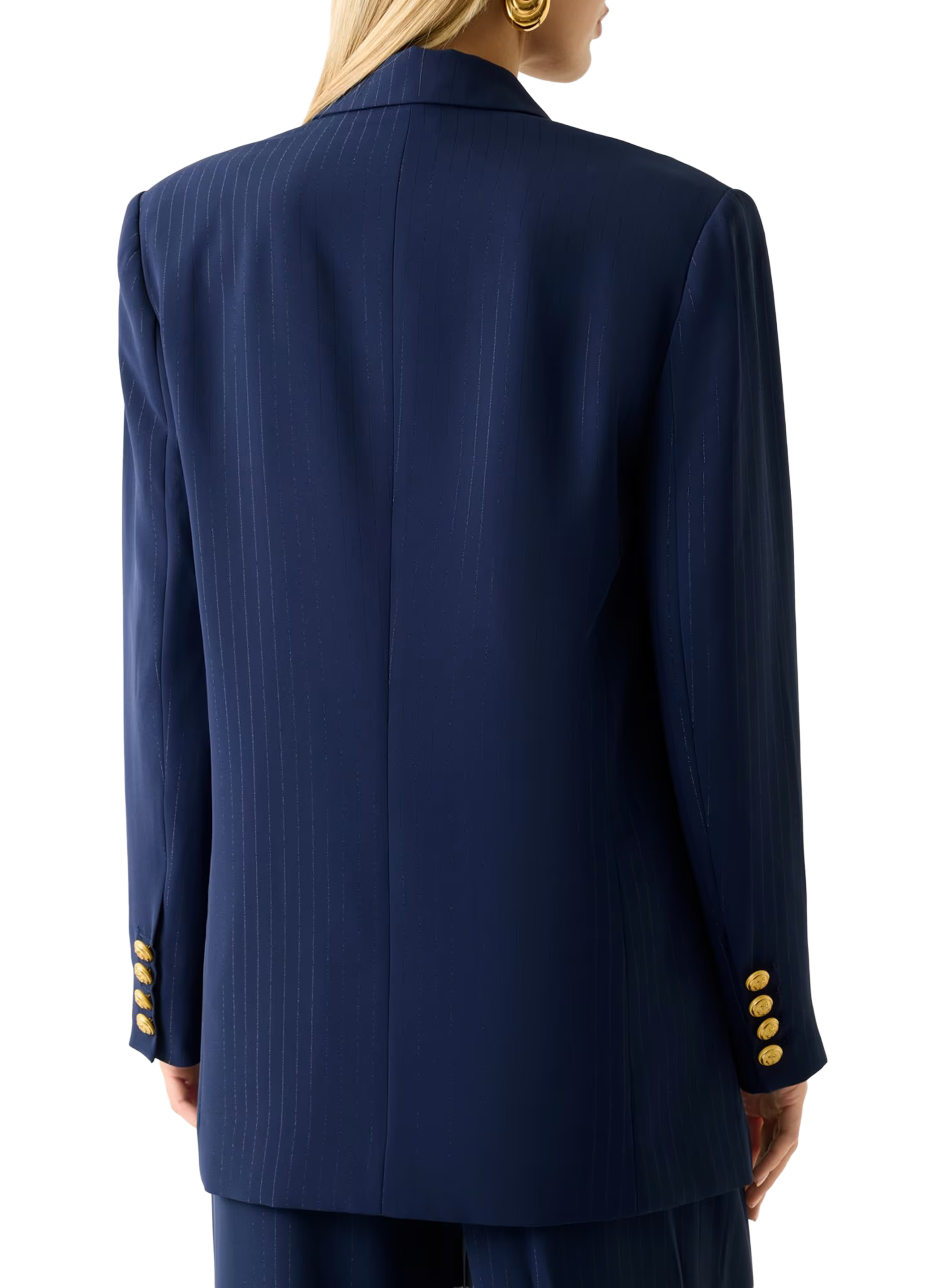 Blazer droit à rayures GUESS Multicolore