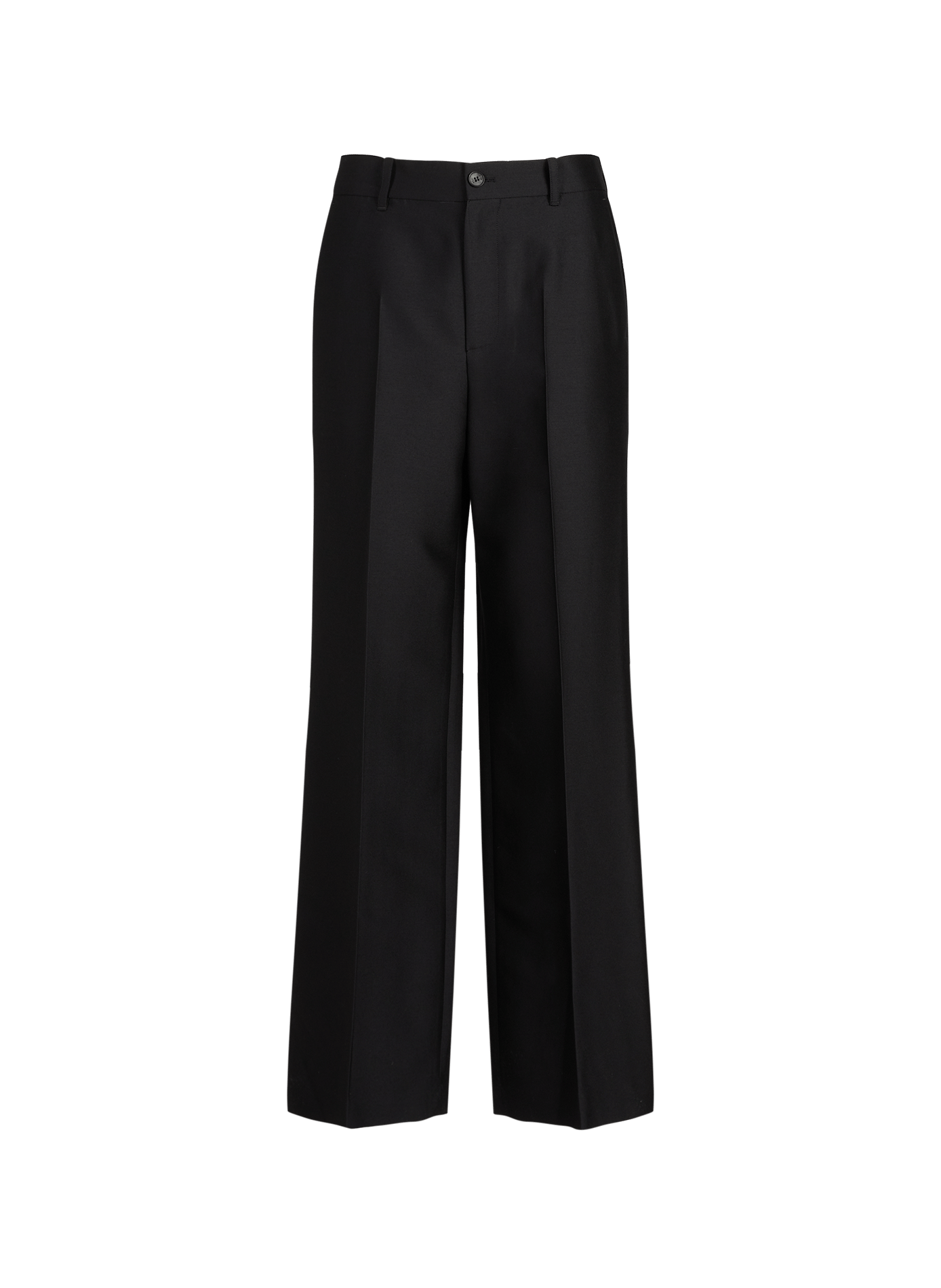 Straight wool and silk pants R2W Black