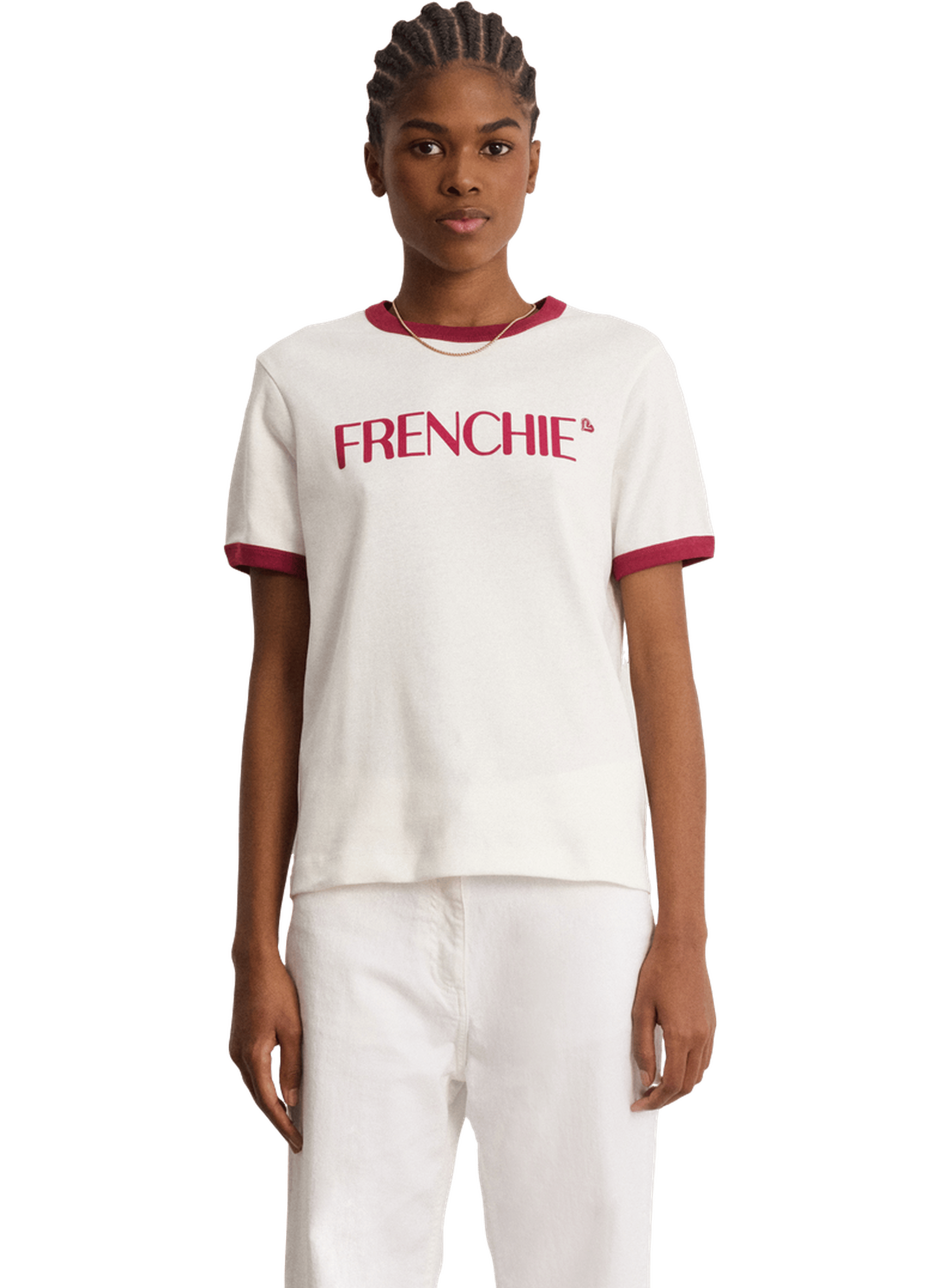 T-shirt en coton sérigraphié - tahinael PABLO Blanc