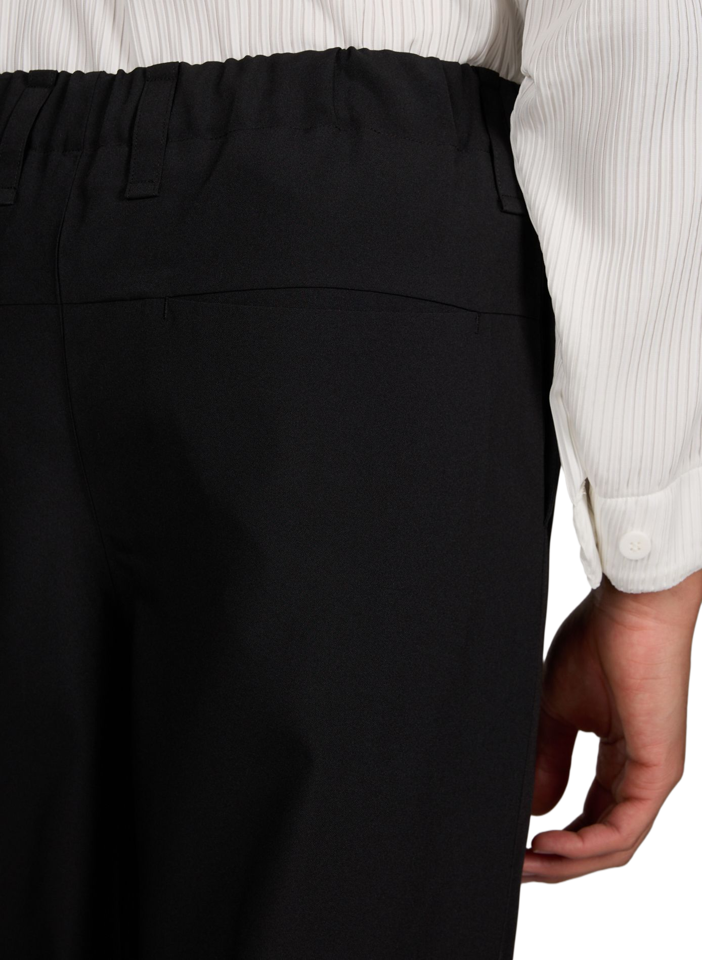 Wide-leg trousers in solid color ISSEY MIYAKE Black