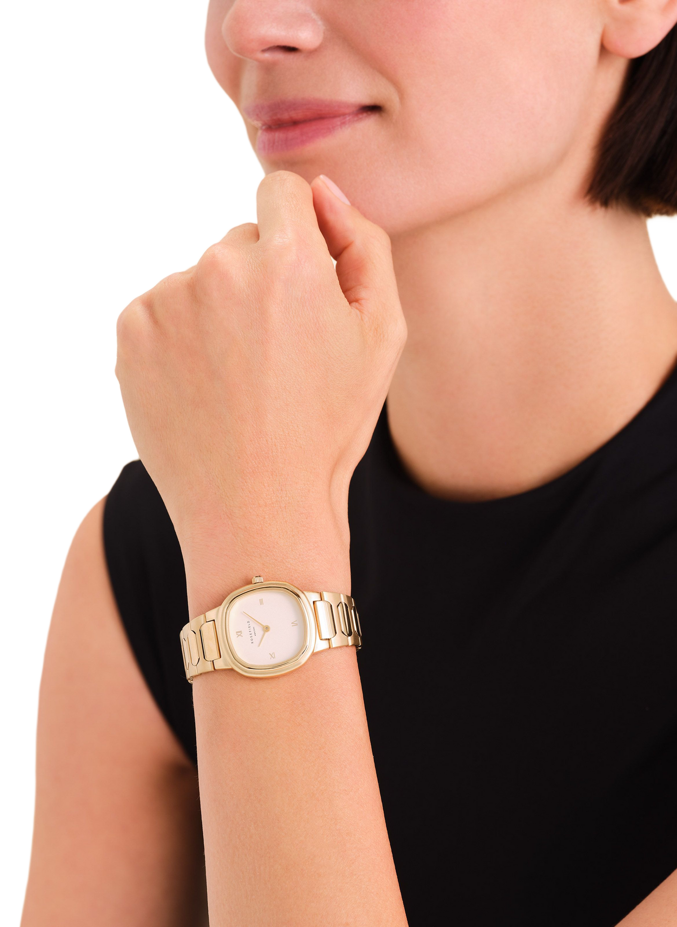 Montre analogique Gaia en acier inoxydable ROSEFIELD Beige