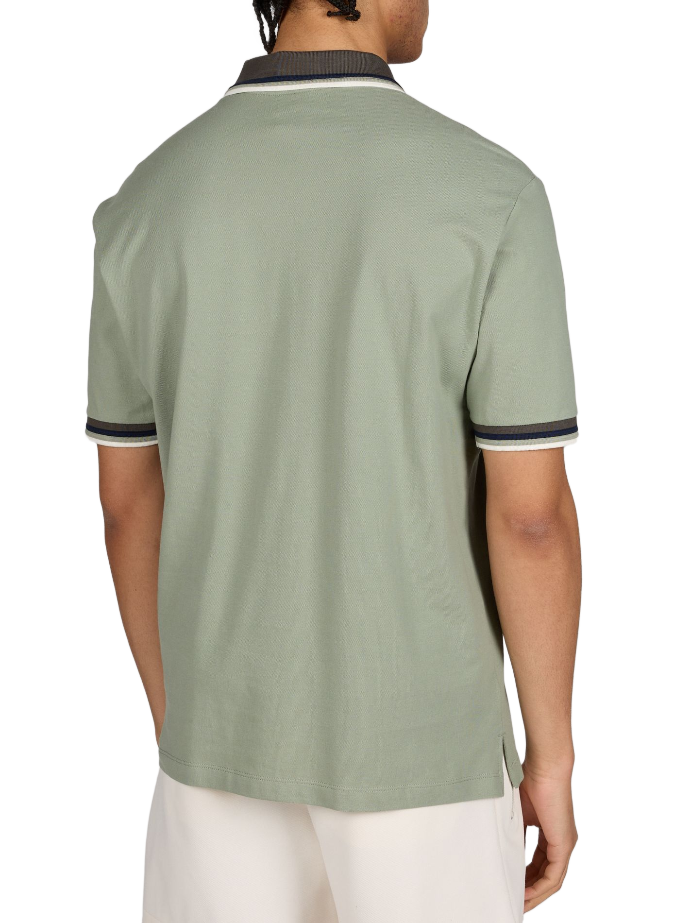 Polo manches courtes en coton ARMANI EXCHANGE Vert