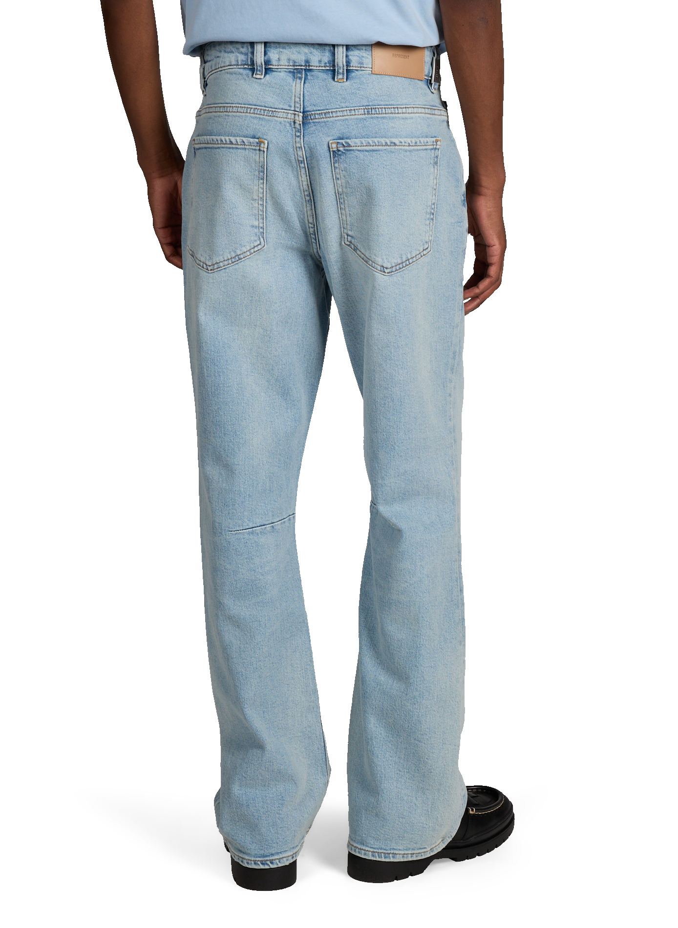 Jean droit en coton mélangé REPRESENT Bleu