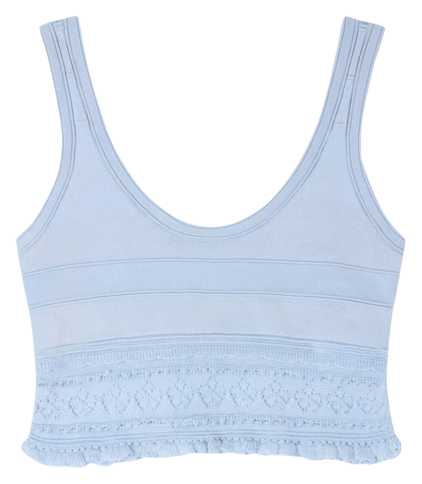 Top court en maille SANDRO Bleu
