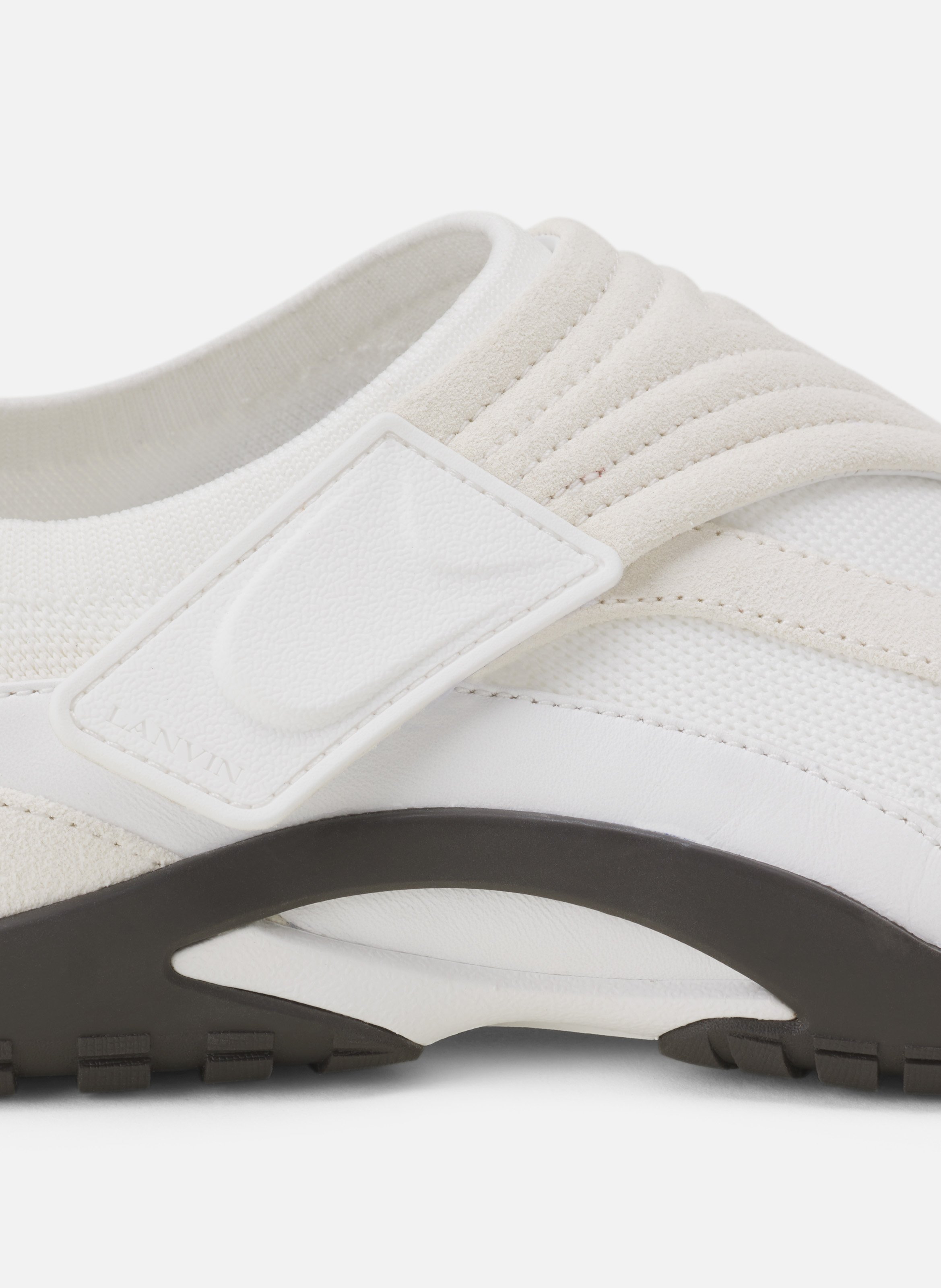 Sneaker lnv1 en suede tricote LANVIN Blanc