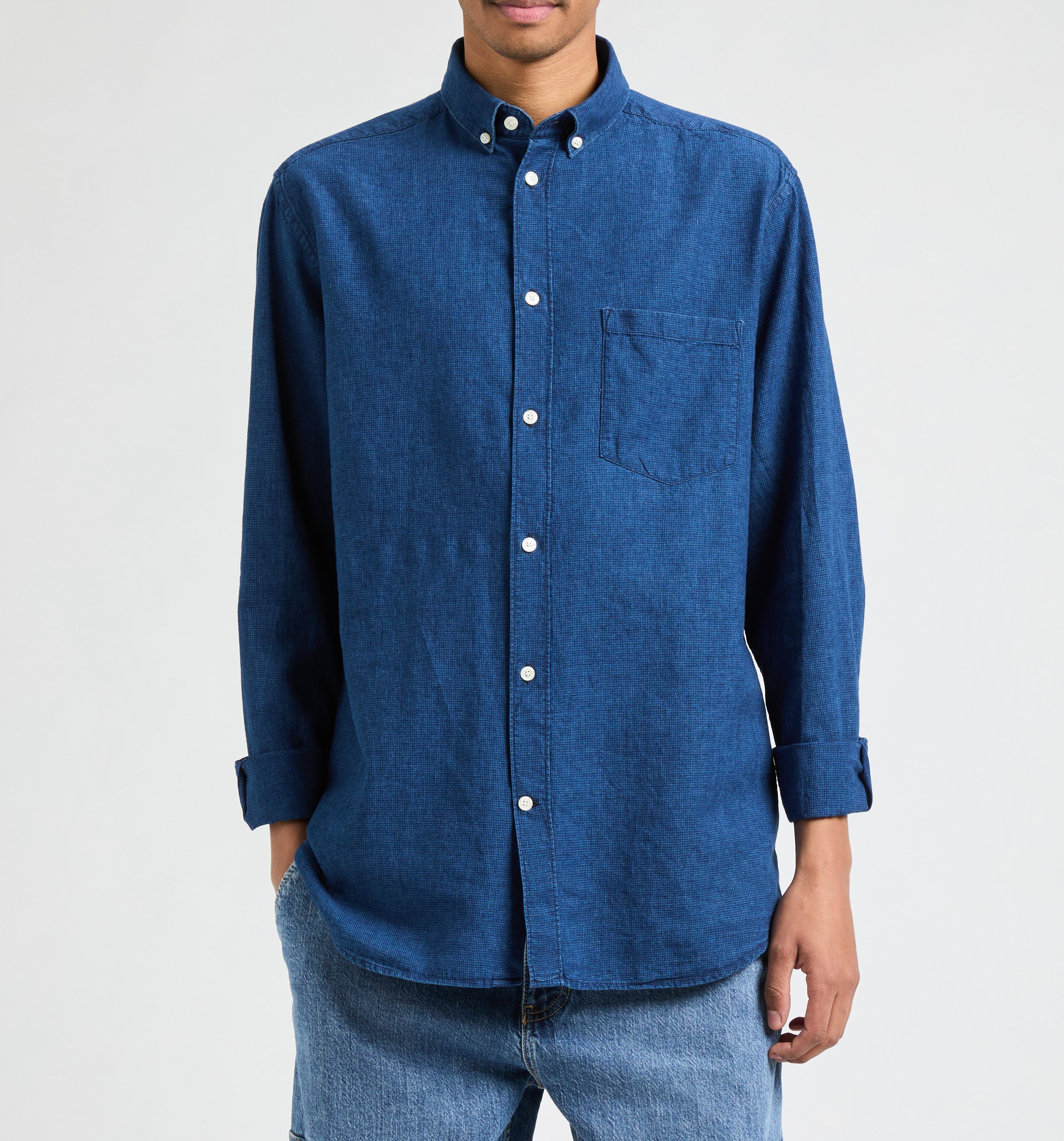 Chemise aspect jean Fambray AU PRINTEMPS PARIS Bleu