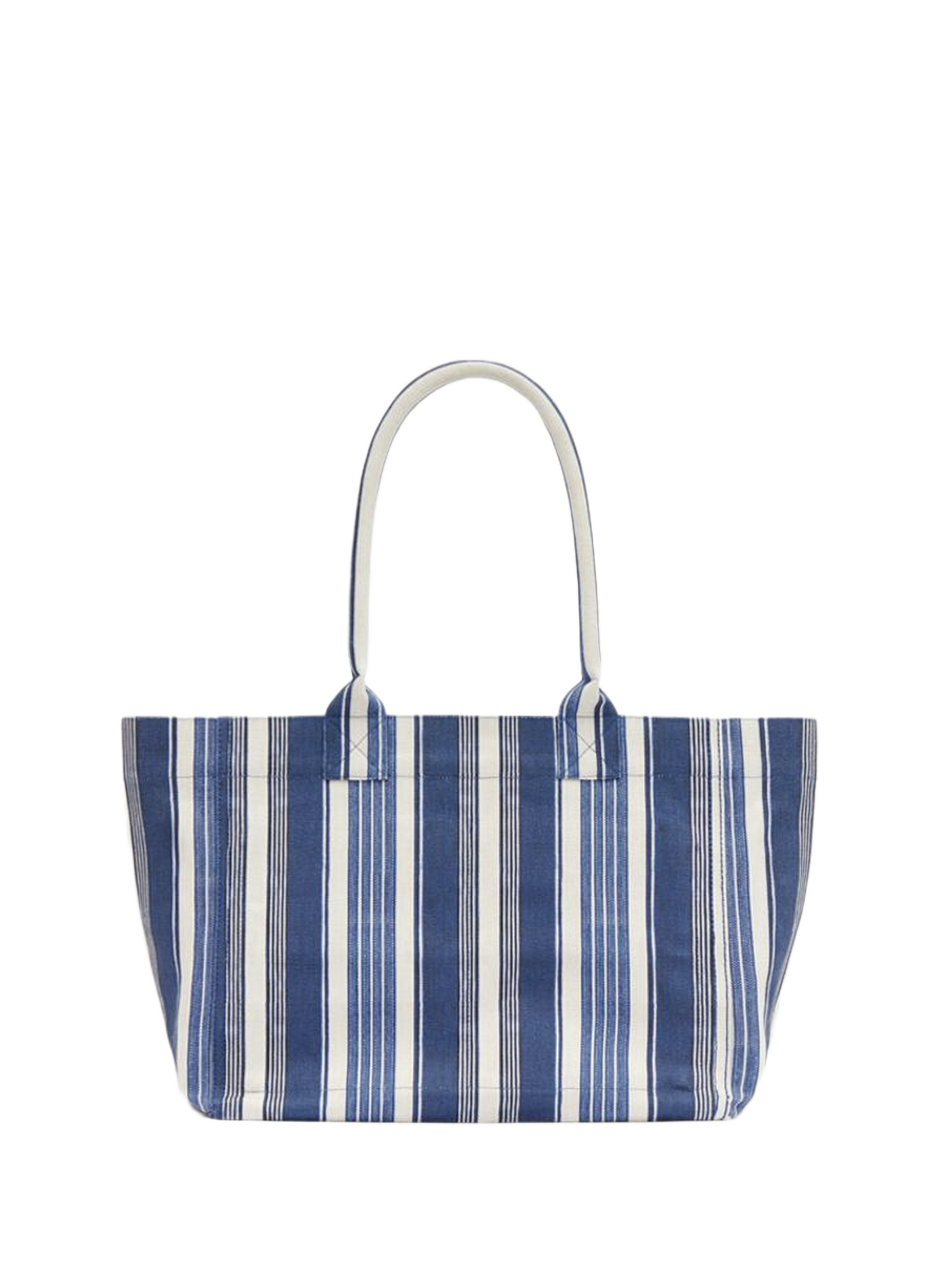 Yenky Zipped Striped Cotton Tote Bag ISABEL MARANT Blue