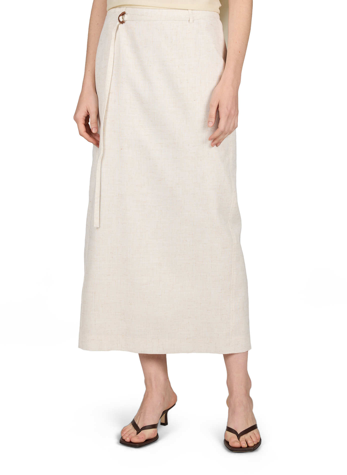 Jupe crayon midi Beige LE 17 SEPTEMBRE